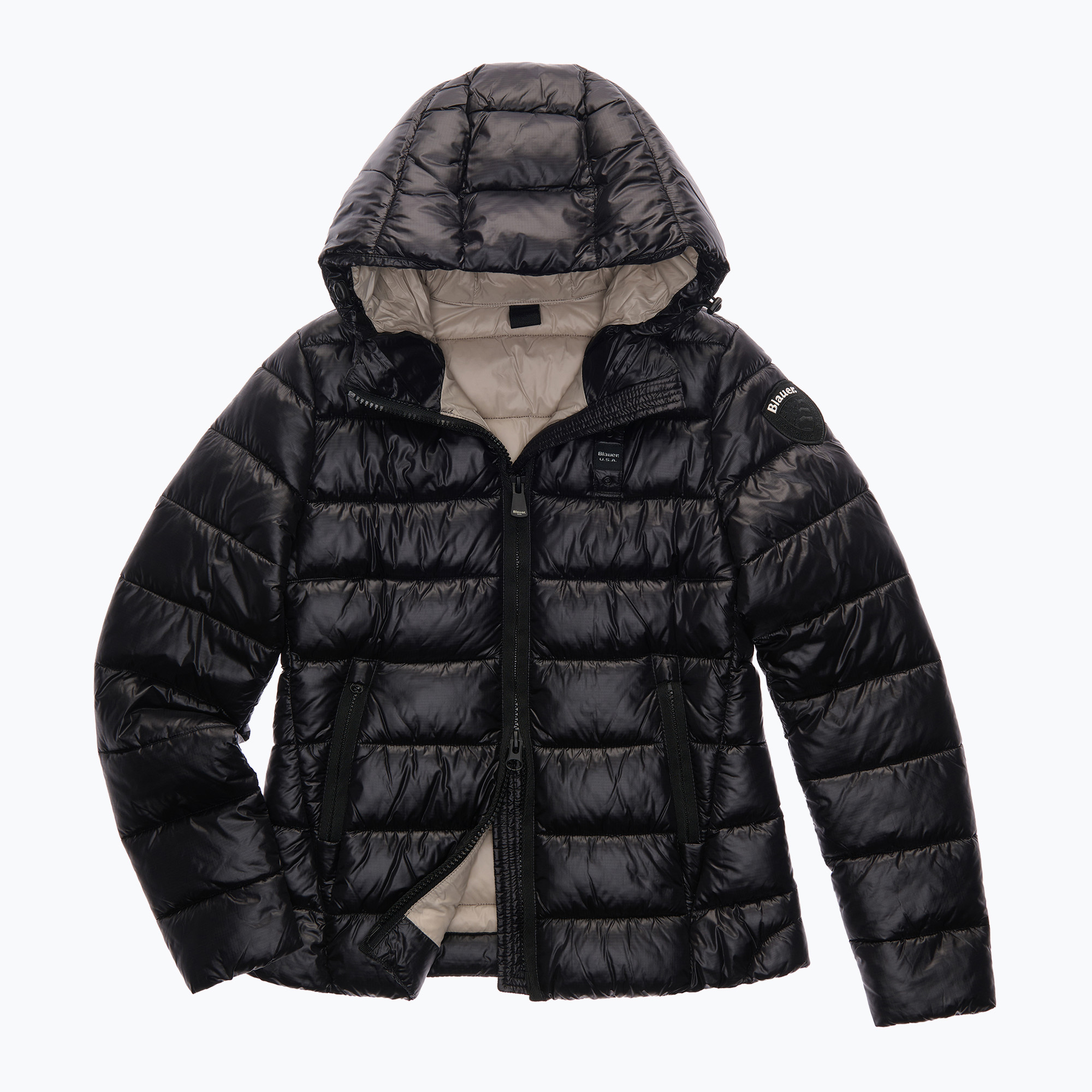 Дамско яке Blauer USA Caroll black inside beige