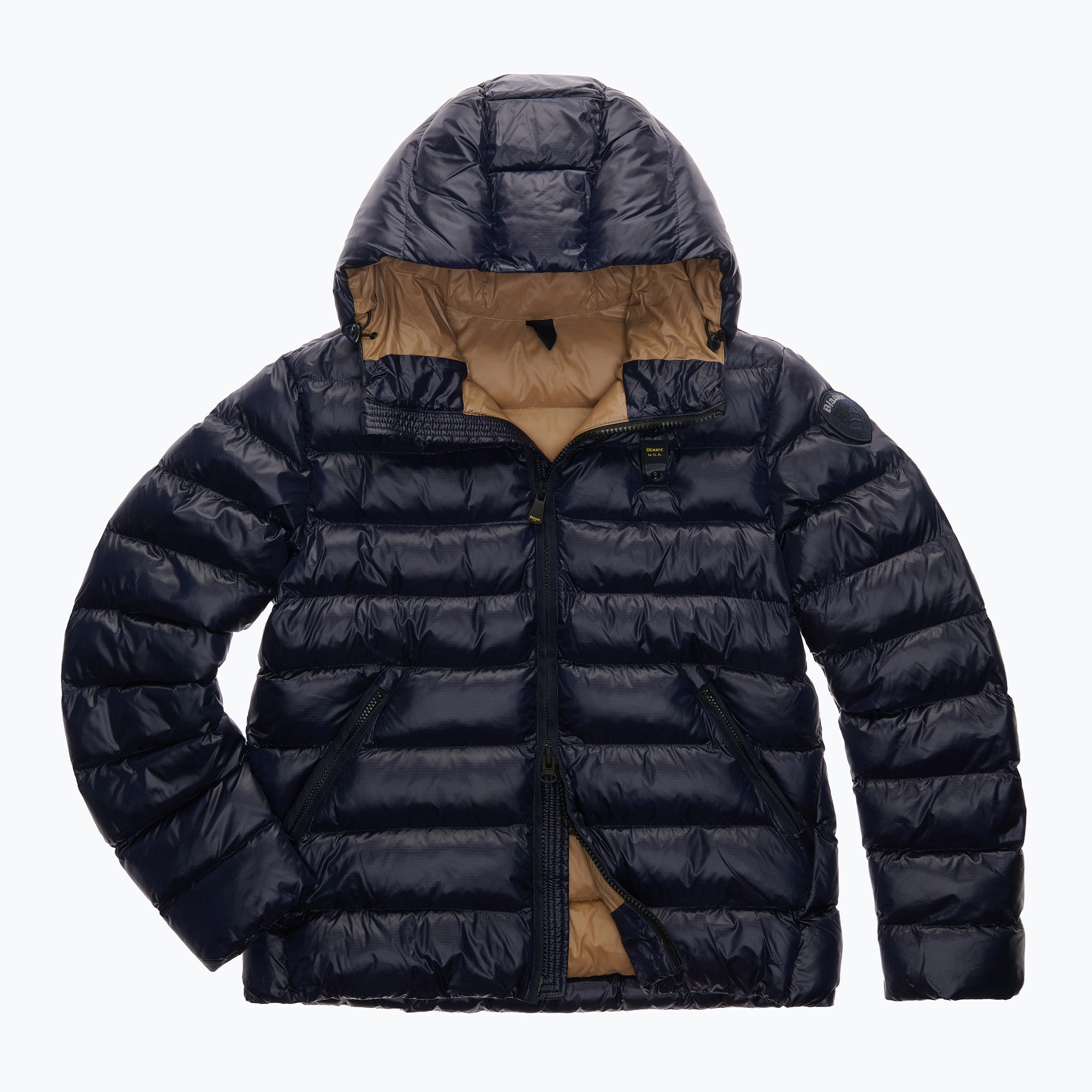 Geacă pentru bărbați Blauer USA Adams blue inside tobacco