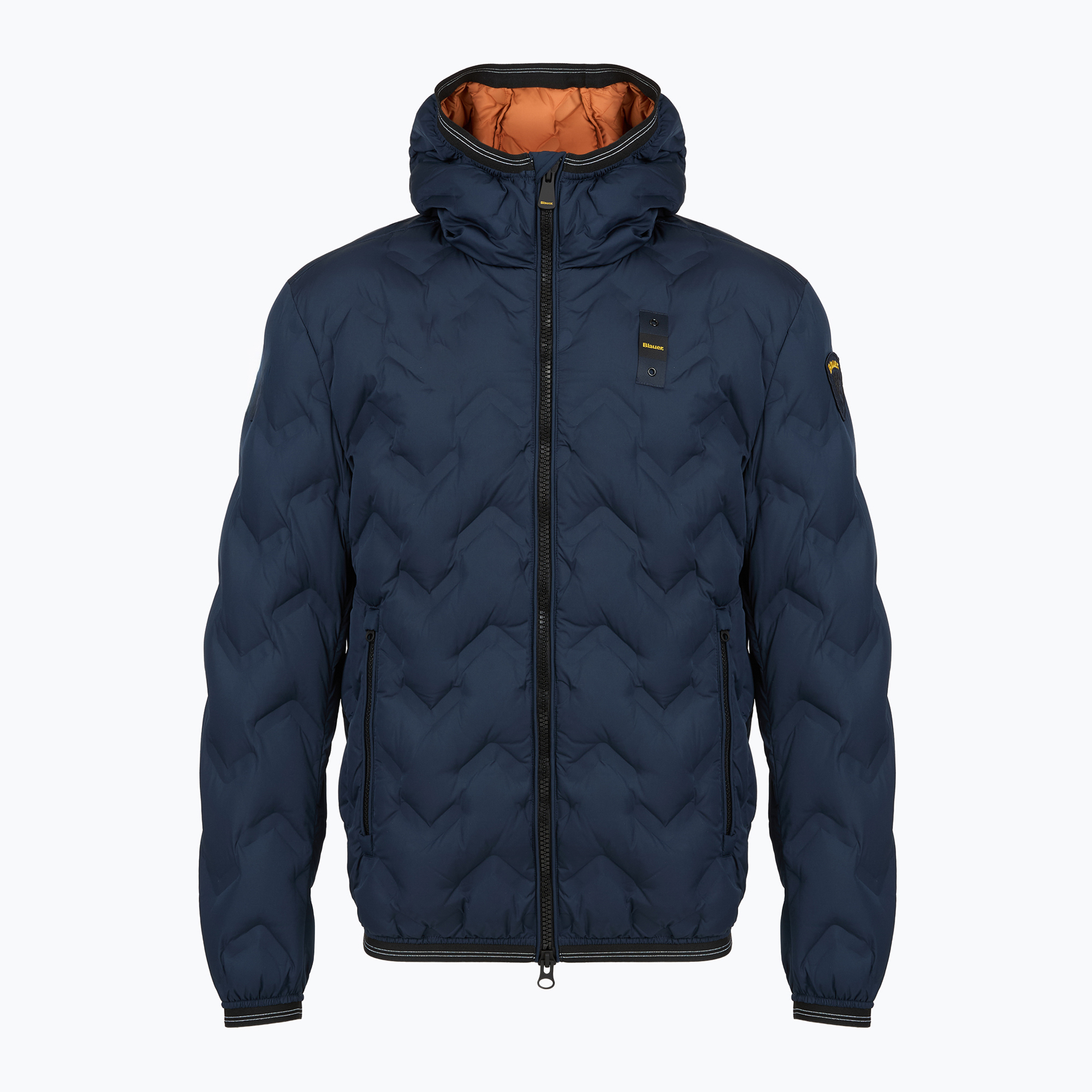 Herrenjacke Blauer USA Piery blue inside brown