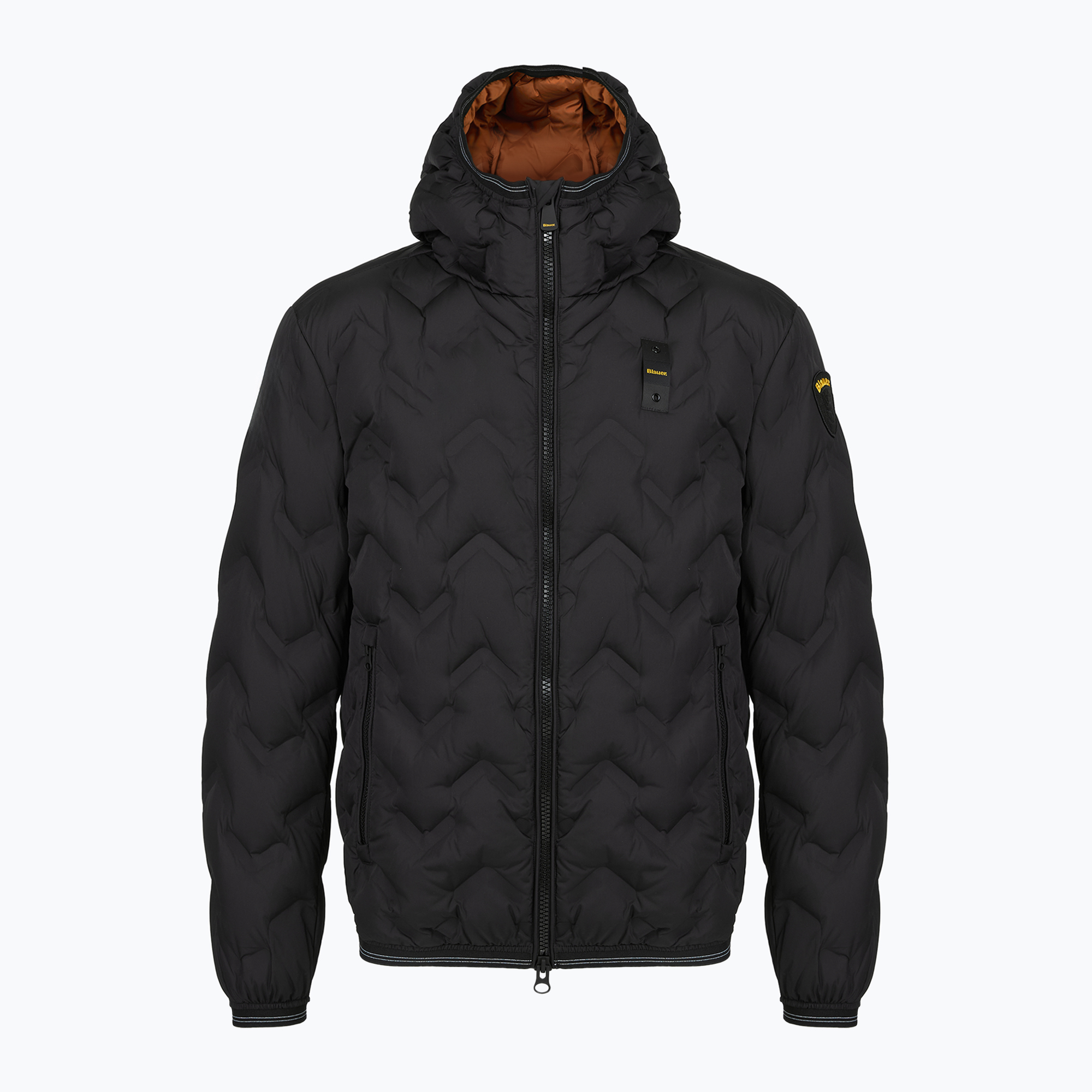 Herrenjacke Blauer USA Piery black inside brown