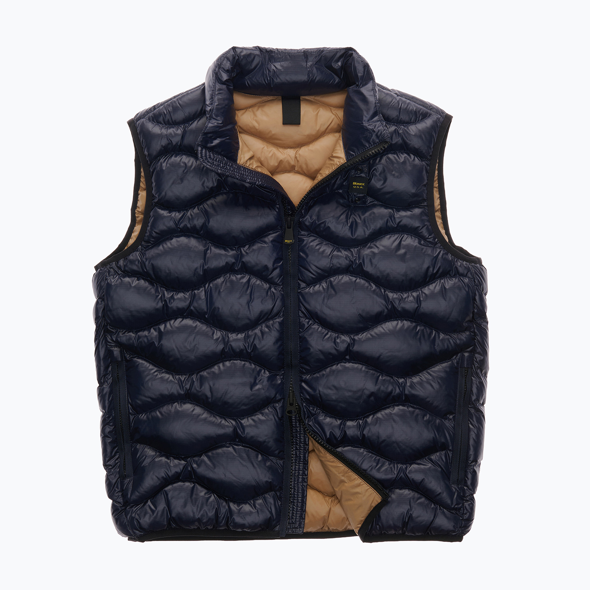 Vestă pentru bărbați Blauer USA Danny black inside beige
