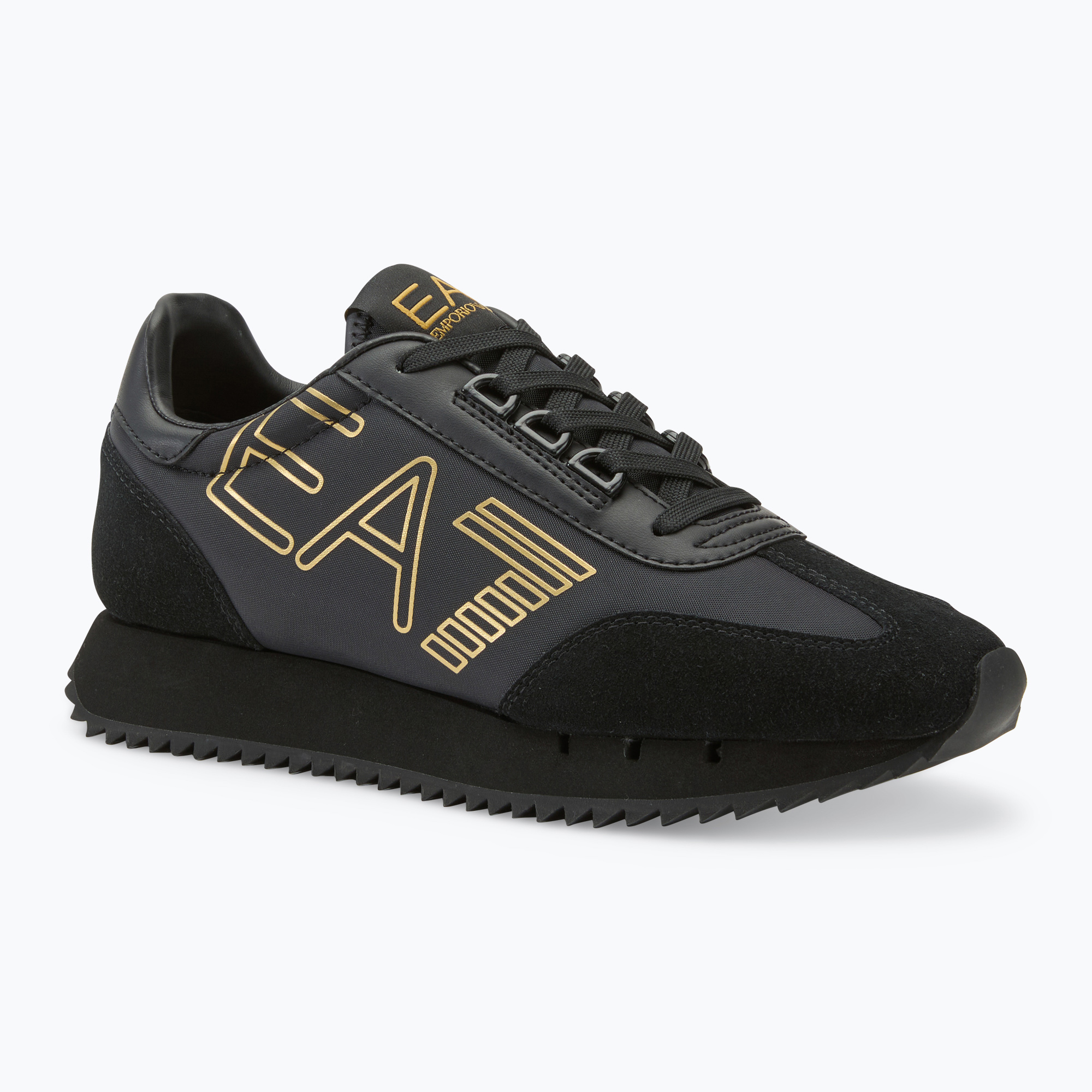 Buty EA7 Emporio Armani Black & White Vintage triple black/ gold 
