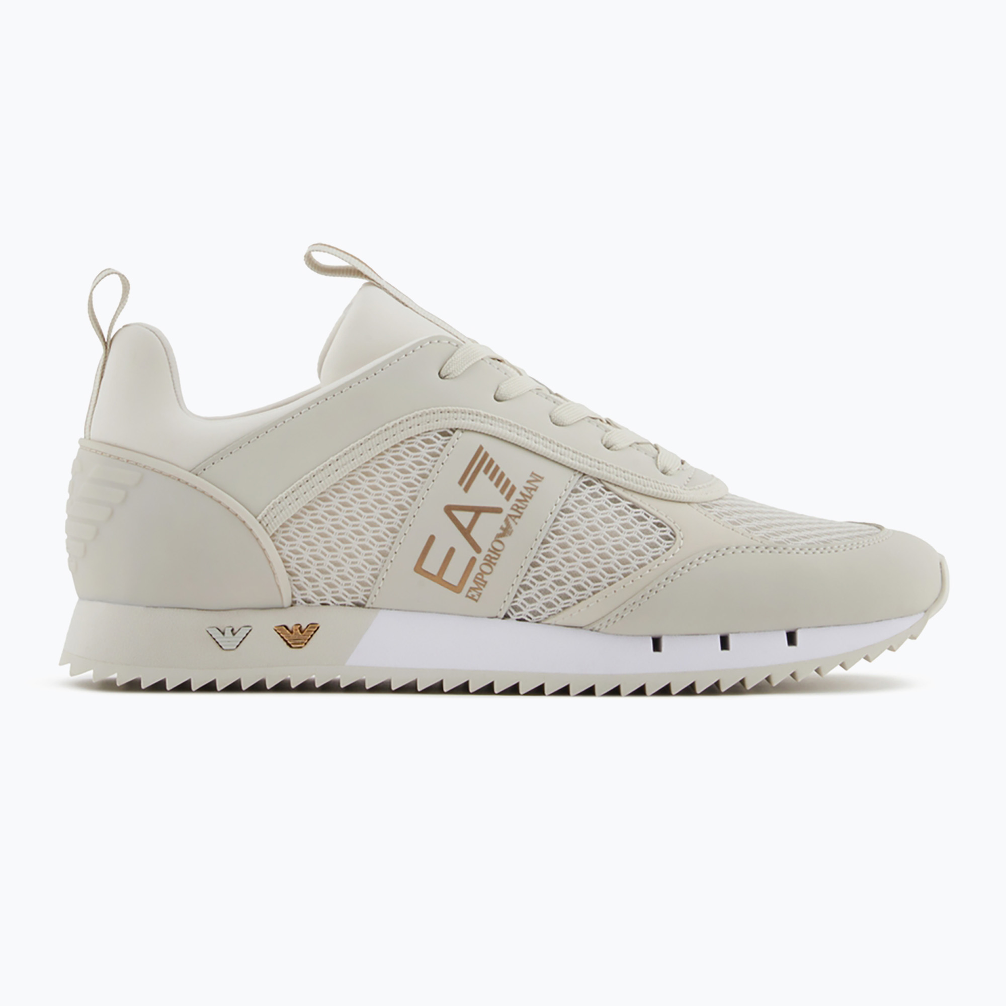Buty EA7 Emporio Armani Black & White Laces silver birch/gold 