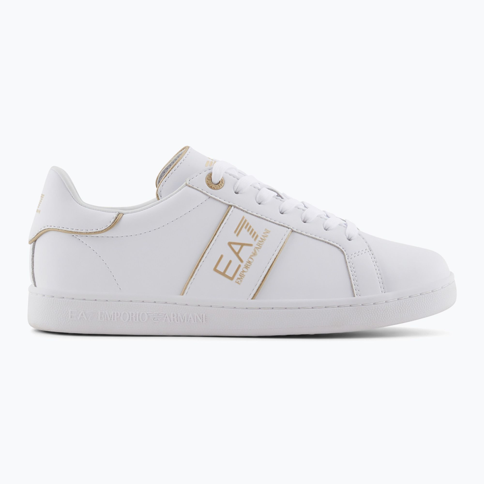 Buty EA7 Emporio Armani Classic Logo full wht/gold detail 