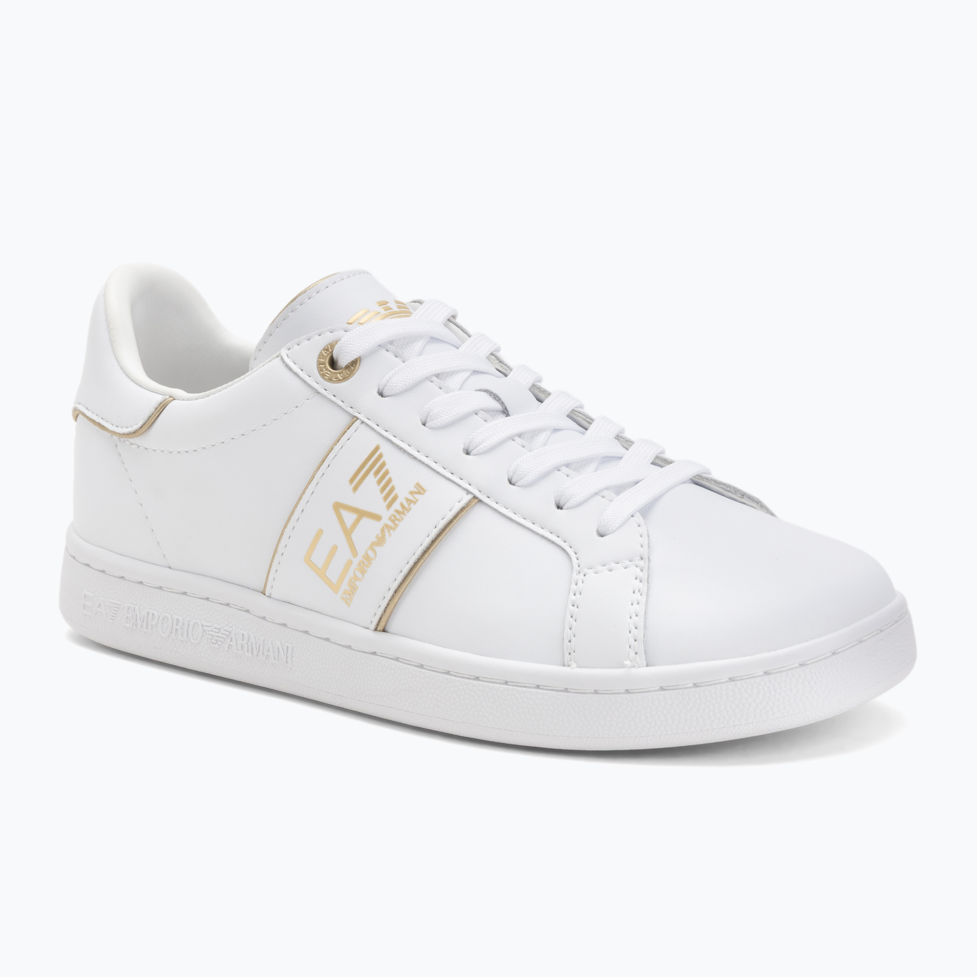 Buty EA7 Emporio Armani Classic Logo full wht/gold detail 
