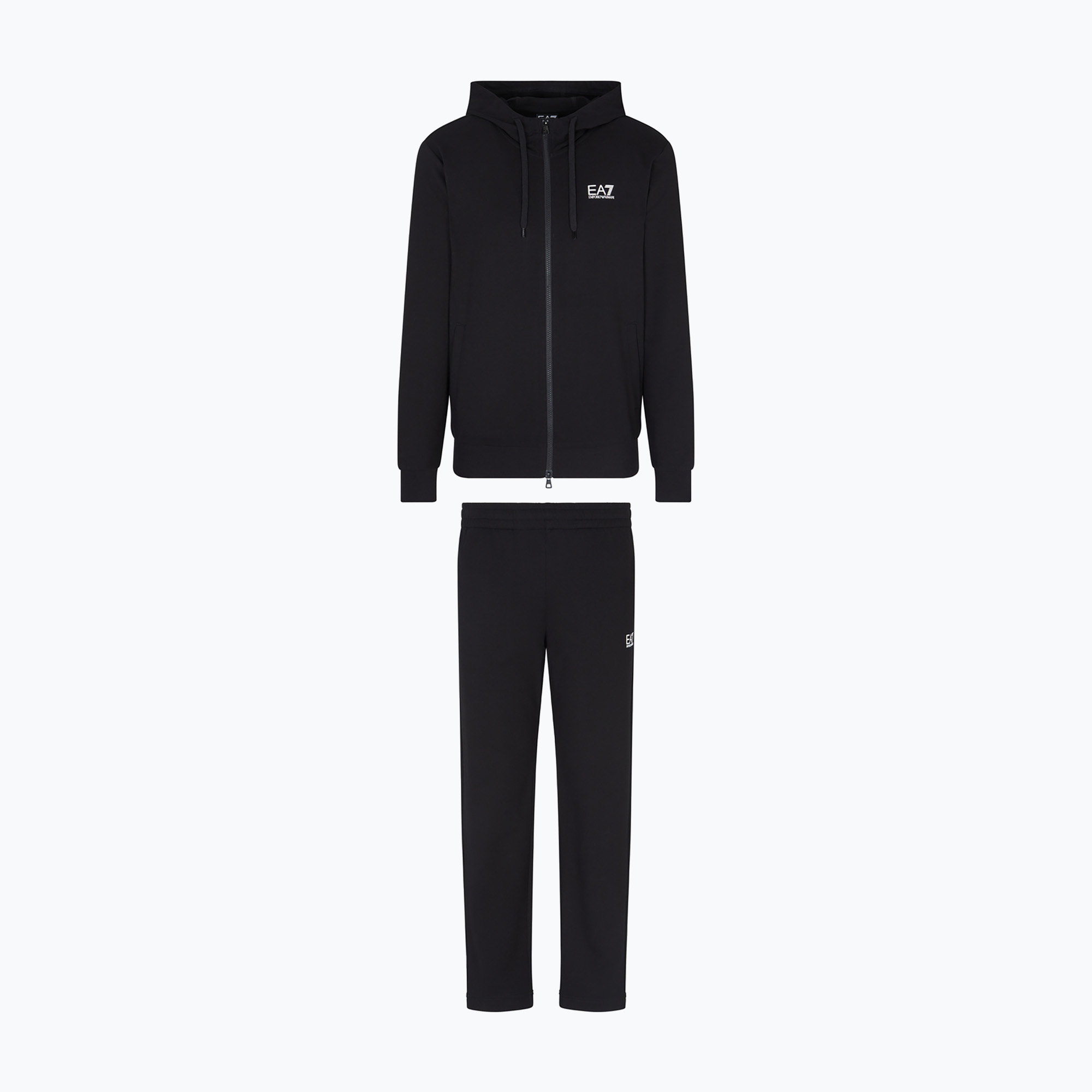 Dres męski EA7 Emporio Armani Train Core Id T-Suit Hoodie Fz black 