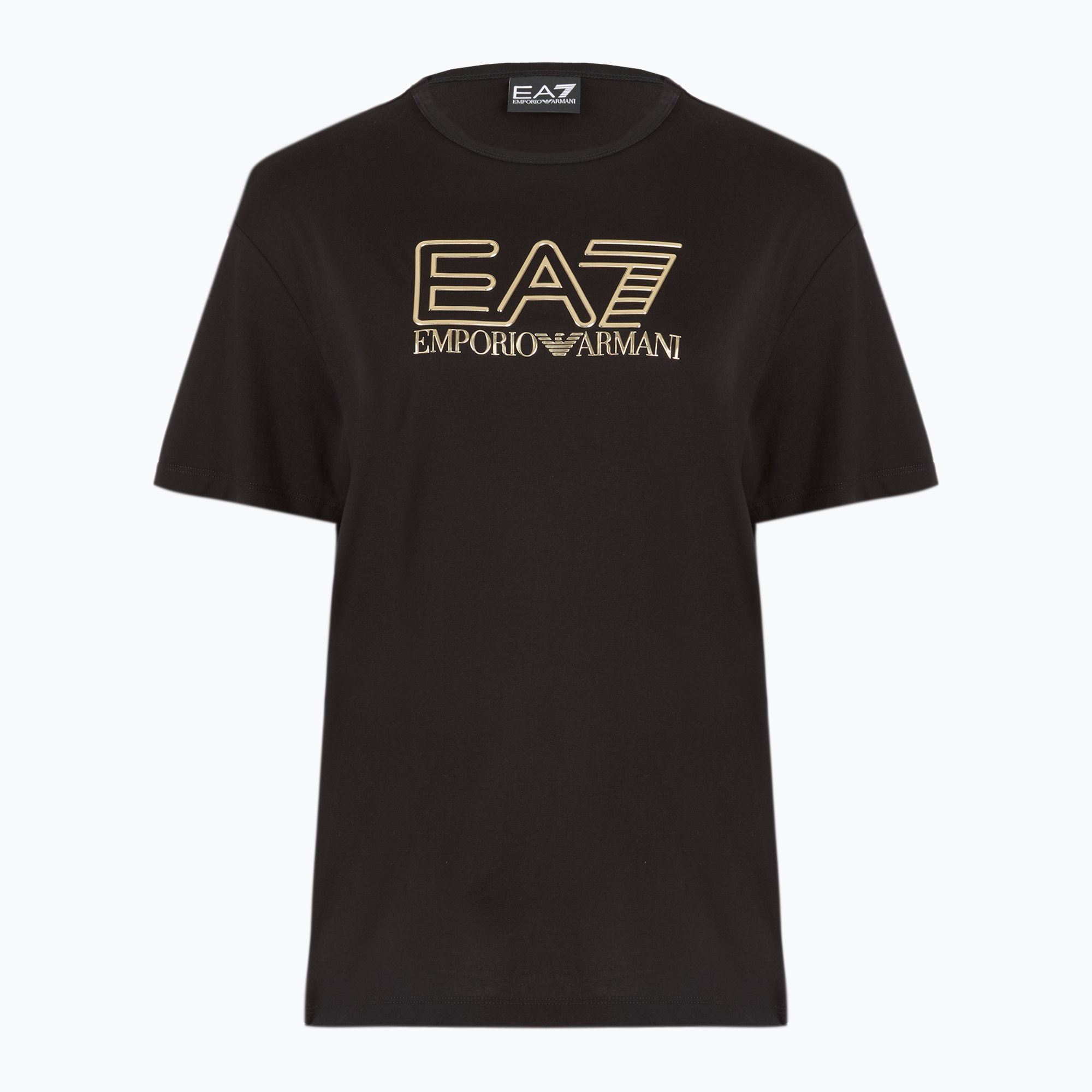 Koszulka damska EA7 Emporio Armani Train Visibility black/gold 