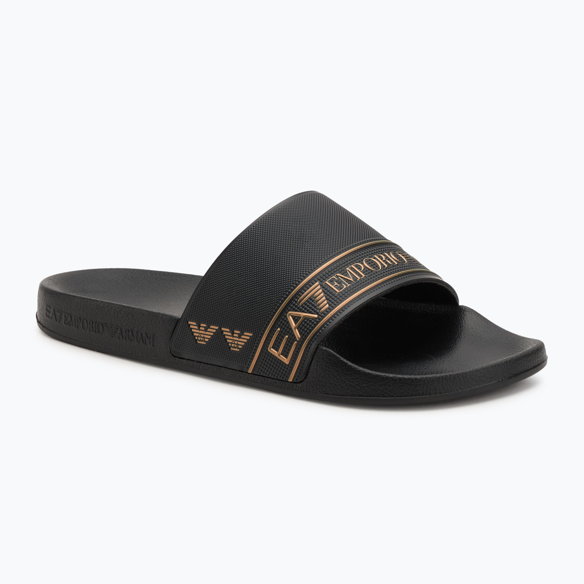 Klapki EA7 Emporio ArmaniWater Sports Tape full black/gold 