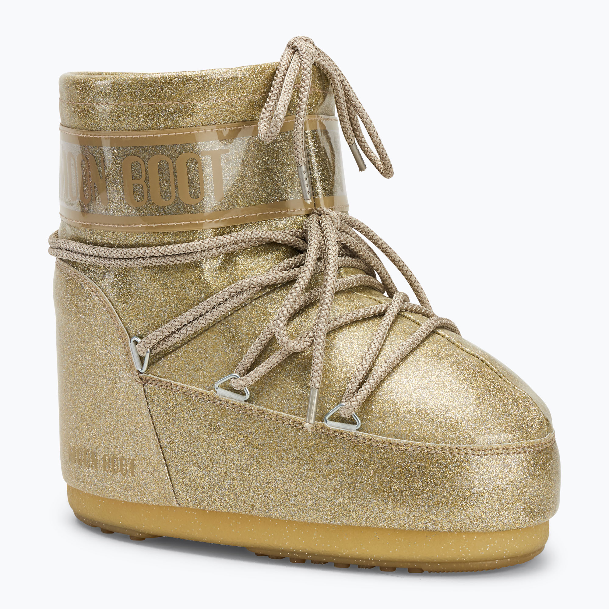 Śniegowce damskie Moon Boot Icon Low Glitter gold 