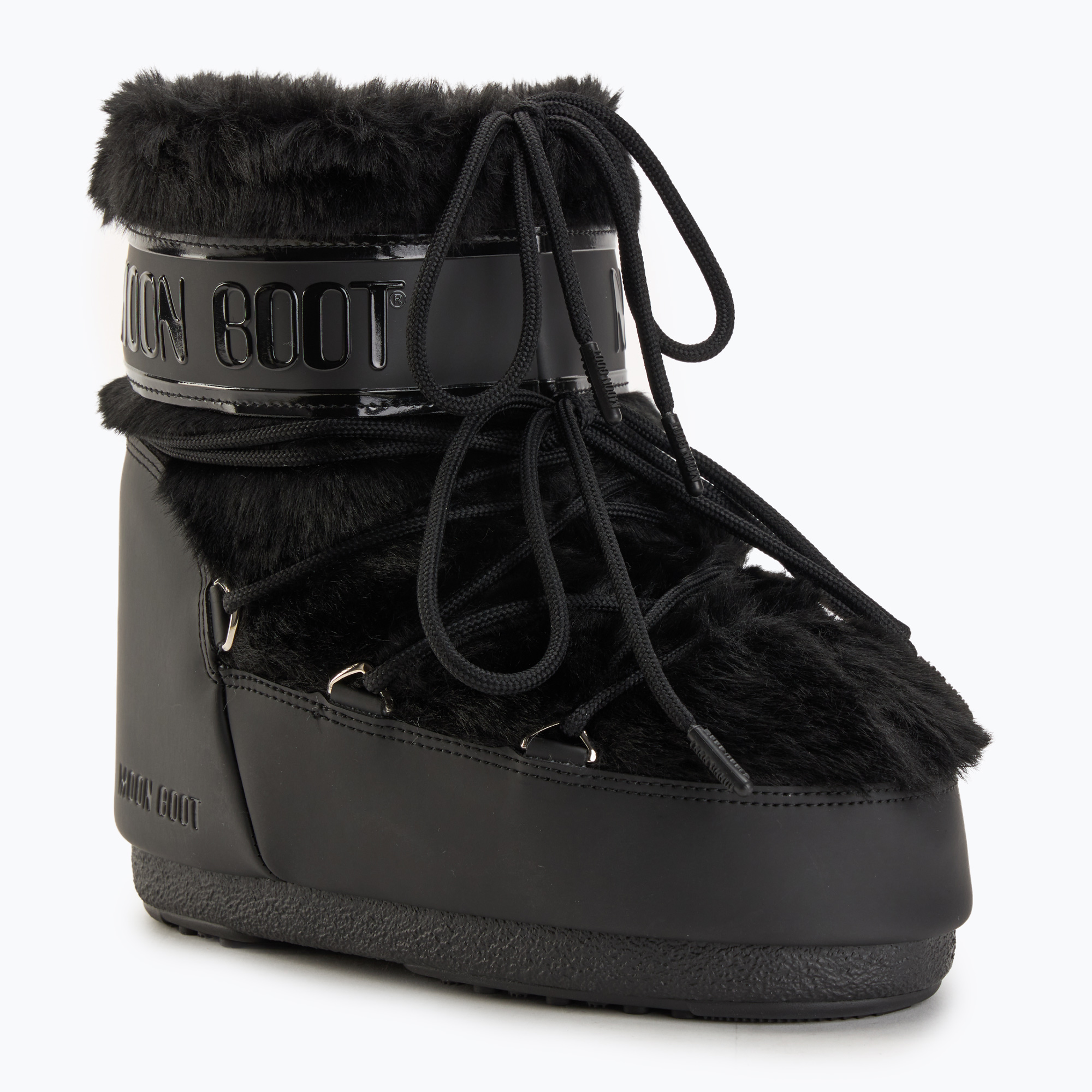 Śniegowce damskie Moon Boot Icon Low Faux Fur black 