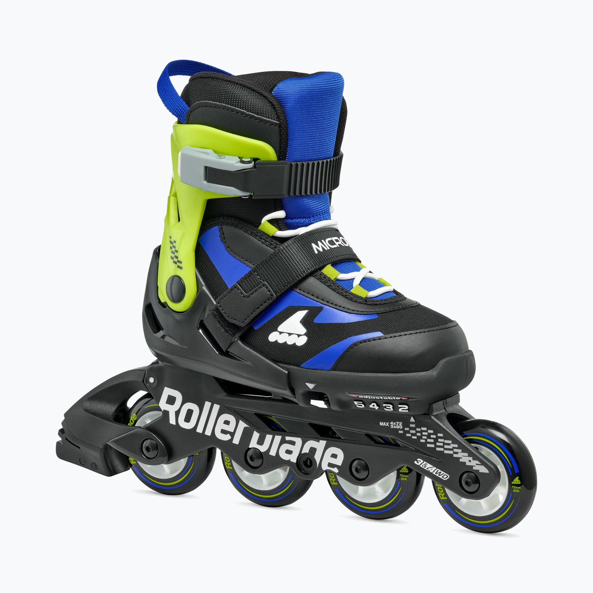 Children's rollerblades Rollerblade Microblade Jr black/blue (36.5-40.5 EU)