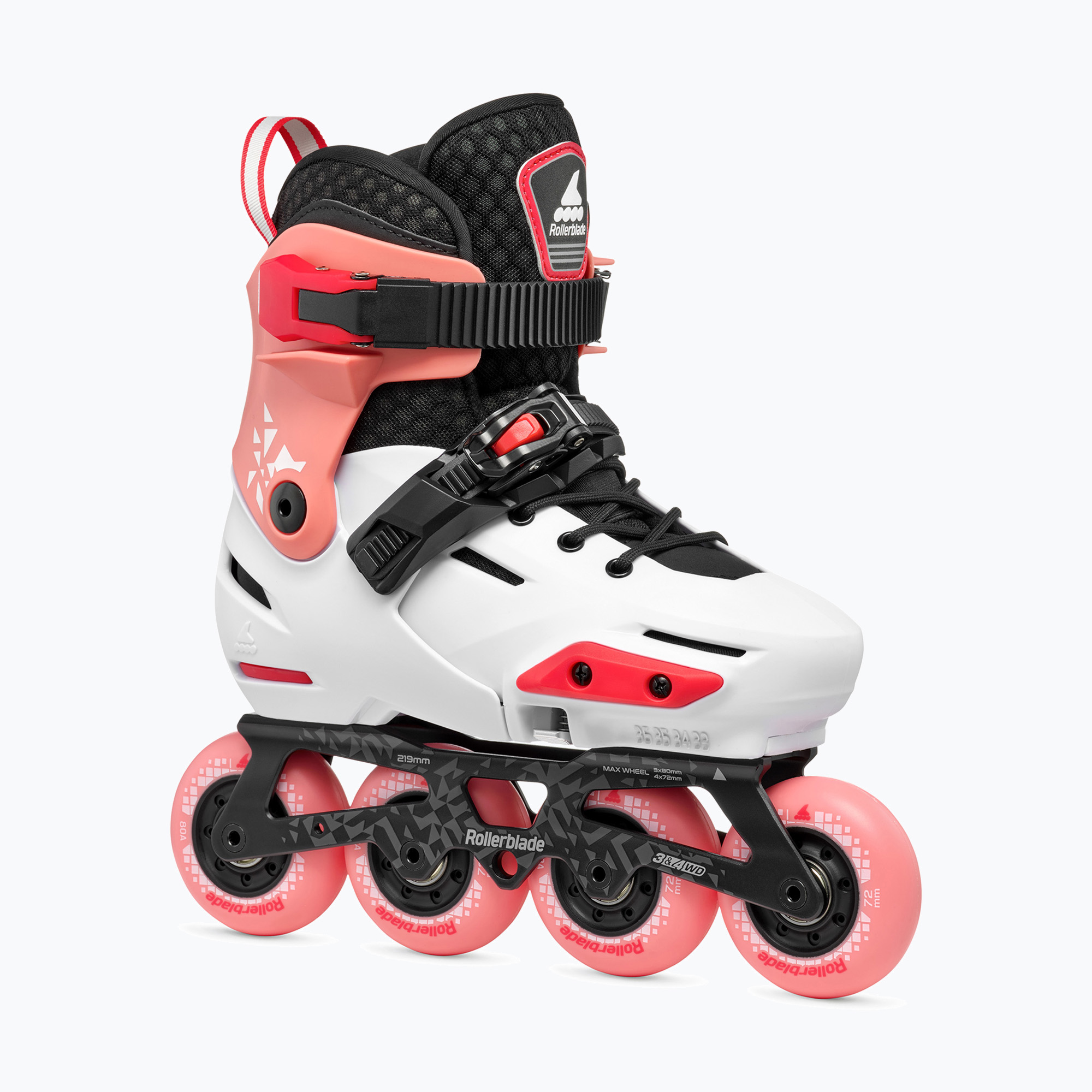 Rollerblade Apex Jr children's roller skates platinum/coral (33-36 EU)