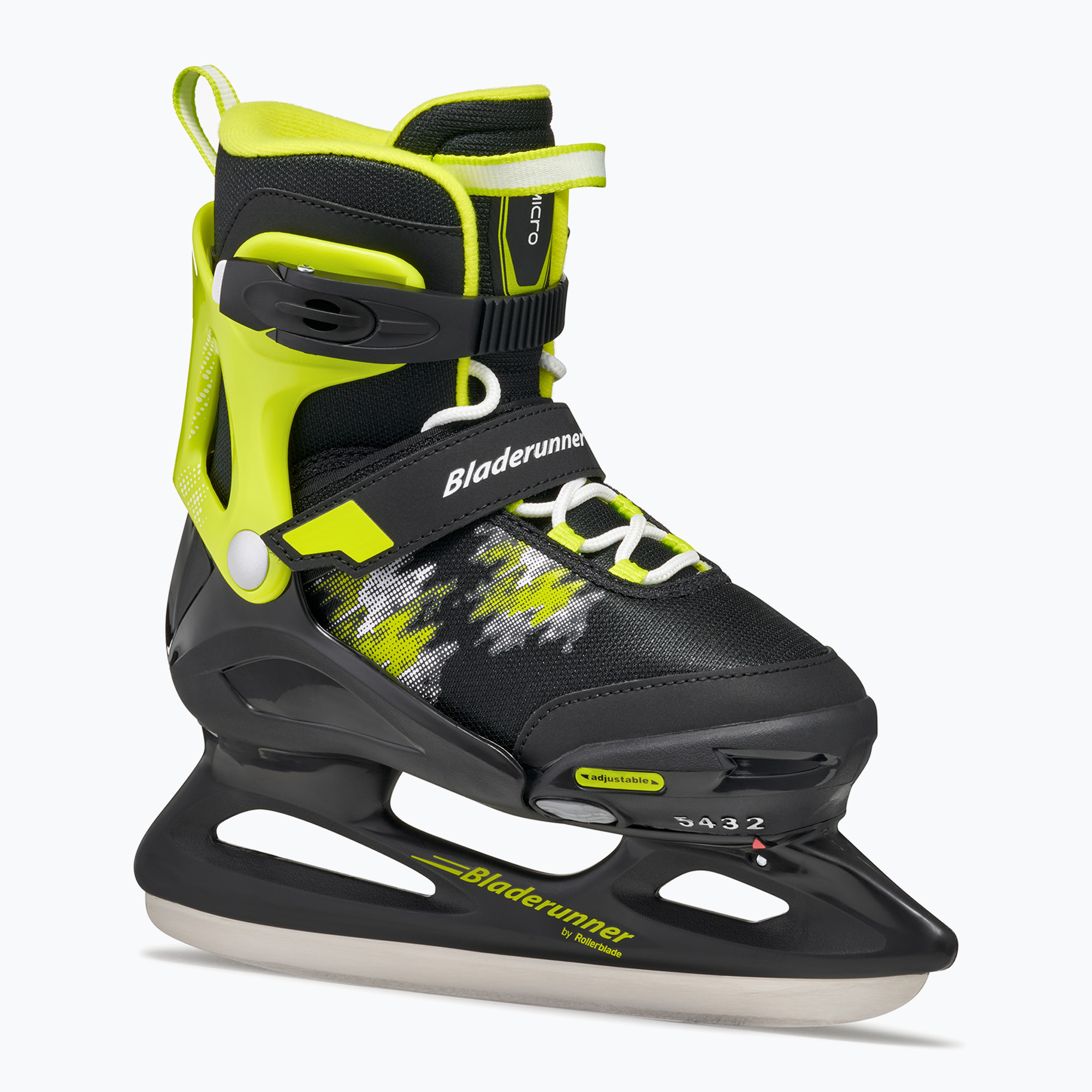 Patine pentru copii Bladerunner Micro Ice black/lime (Micro Ice 87I0G15108 NG01)