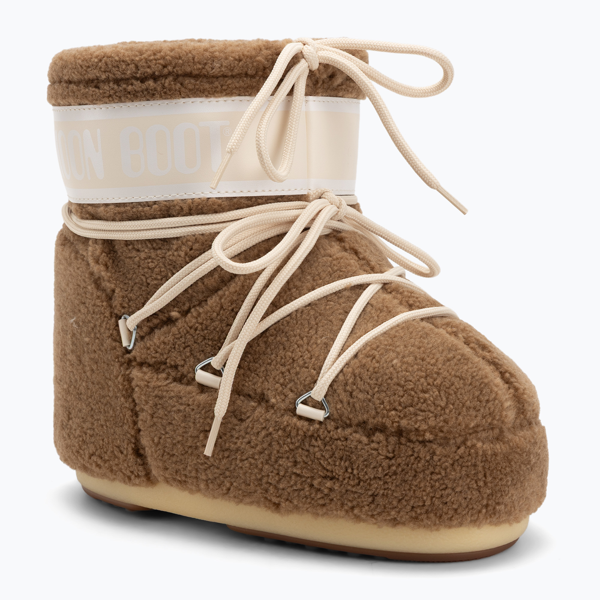 Śniegowce damskie Moon Boot Icon Low Fleece camel 