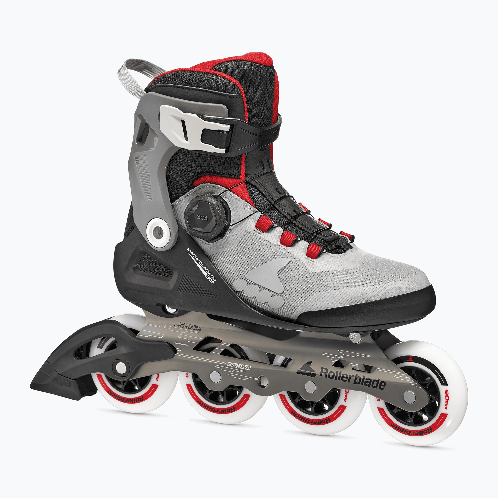 Rolki męskie Rollerblade Macroblade 90 Boa black/grey/red 