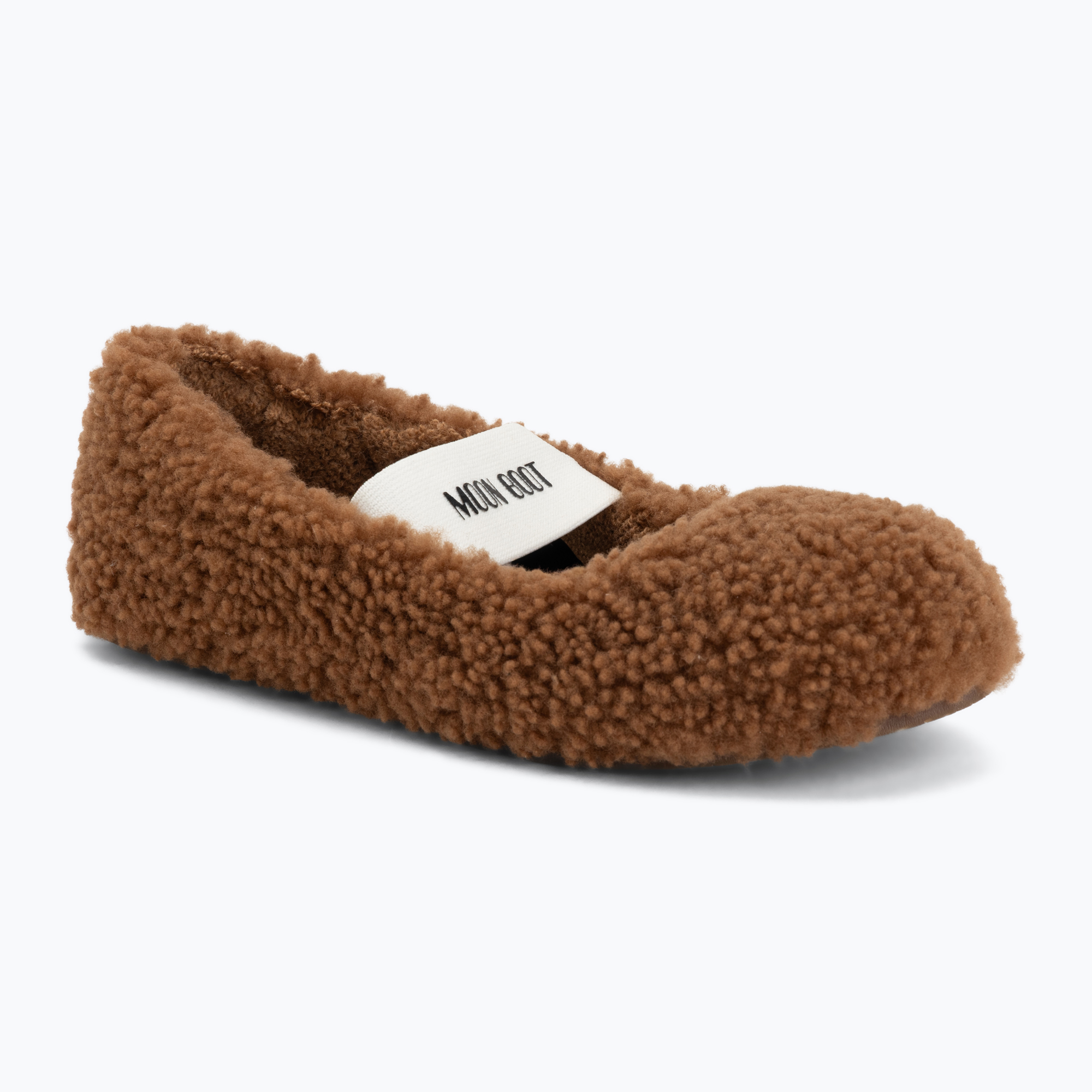 Balerini damă Moon Boot Shearling Ballerina cognac
