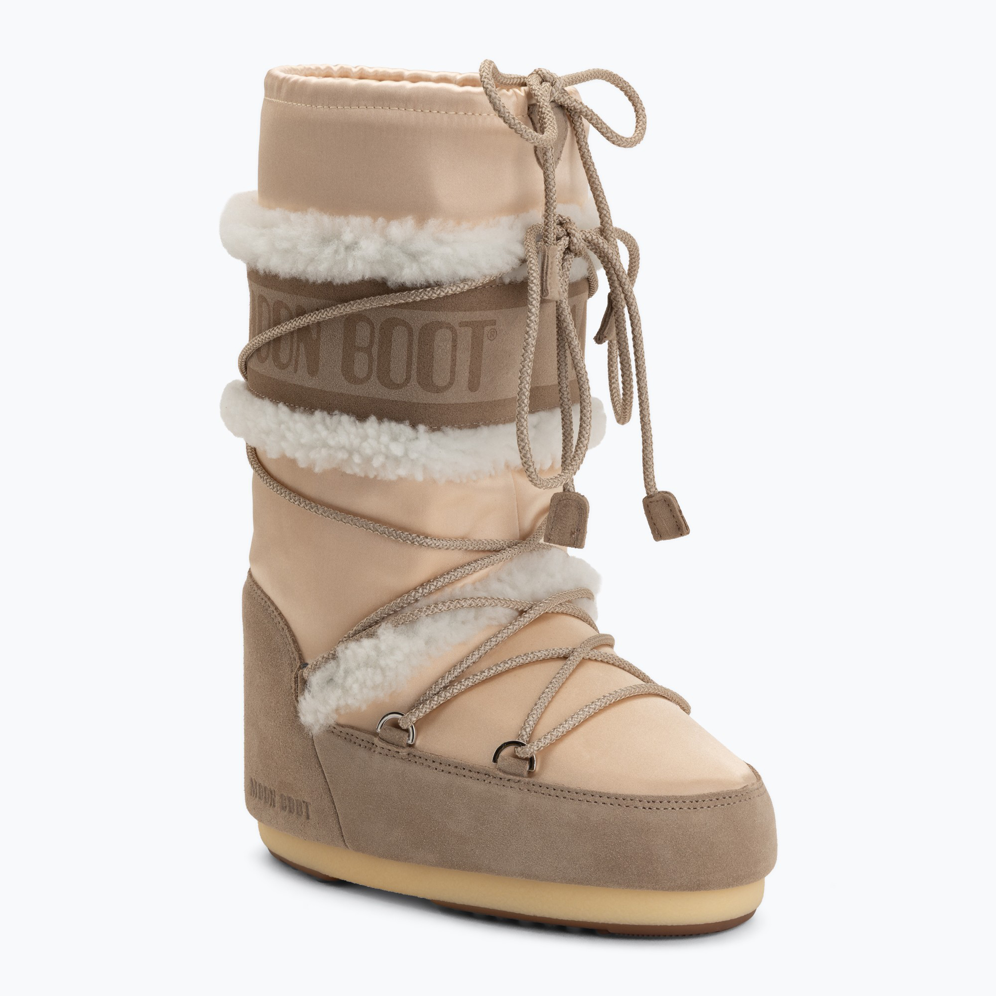 Дамски ботуши за сняг Moon Boot Icon Pearly Plus pale peach/sand