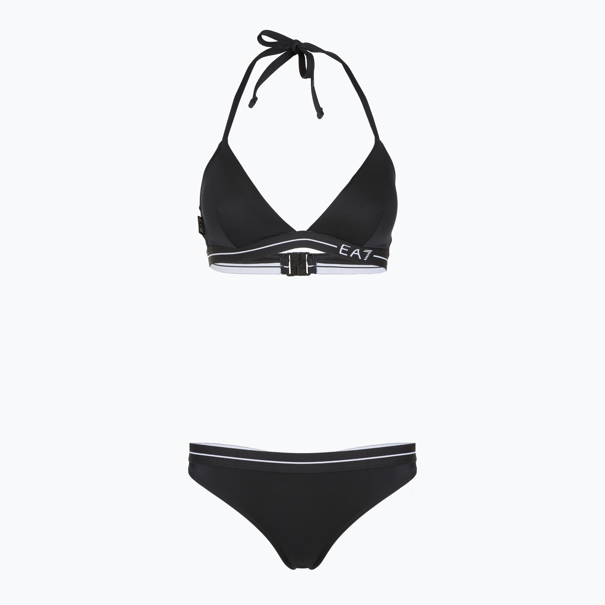 Strój kapielowy dwuczęściowy damski EA7 Emporio Armani Logo Tape Bikini Triangle black 