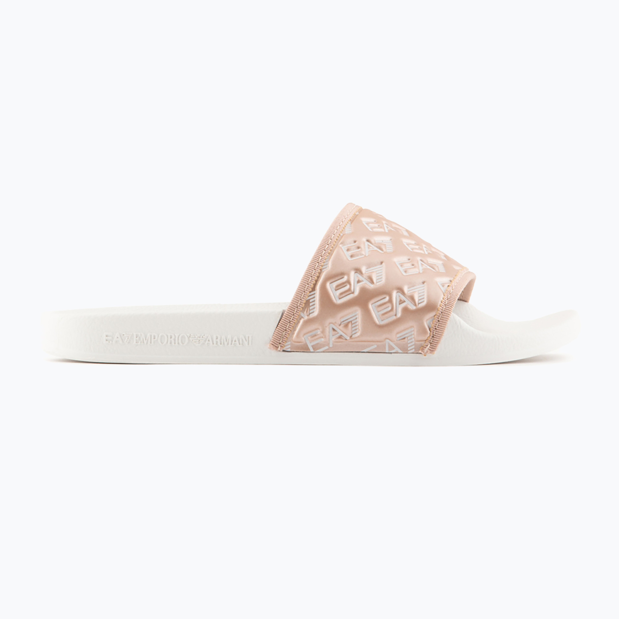 Klapki EA7 Emporio Armani Water Sports All Over white/rose gold 