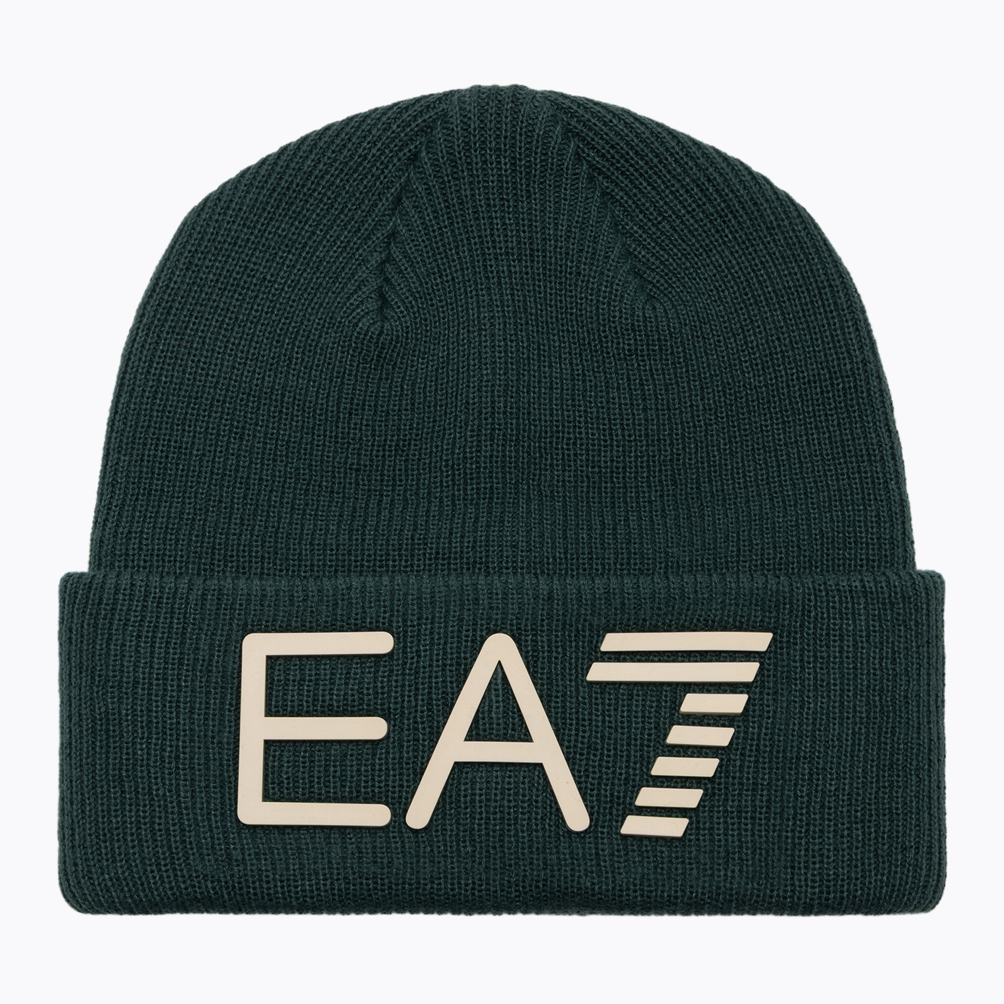Зимна шапка EA7 Emporio Armani Mountain Logo Series Big Beanie silver pine