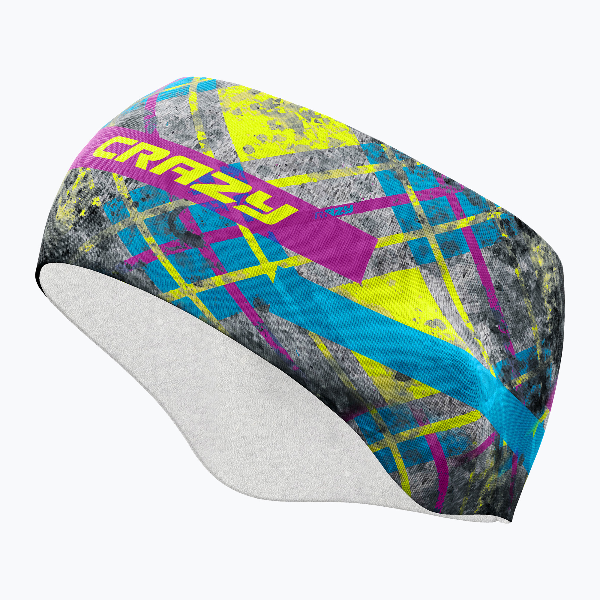 Opaska do biegania Crazy Fast Cut print yellow scottish 