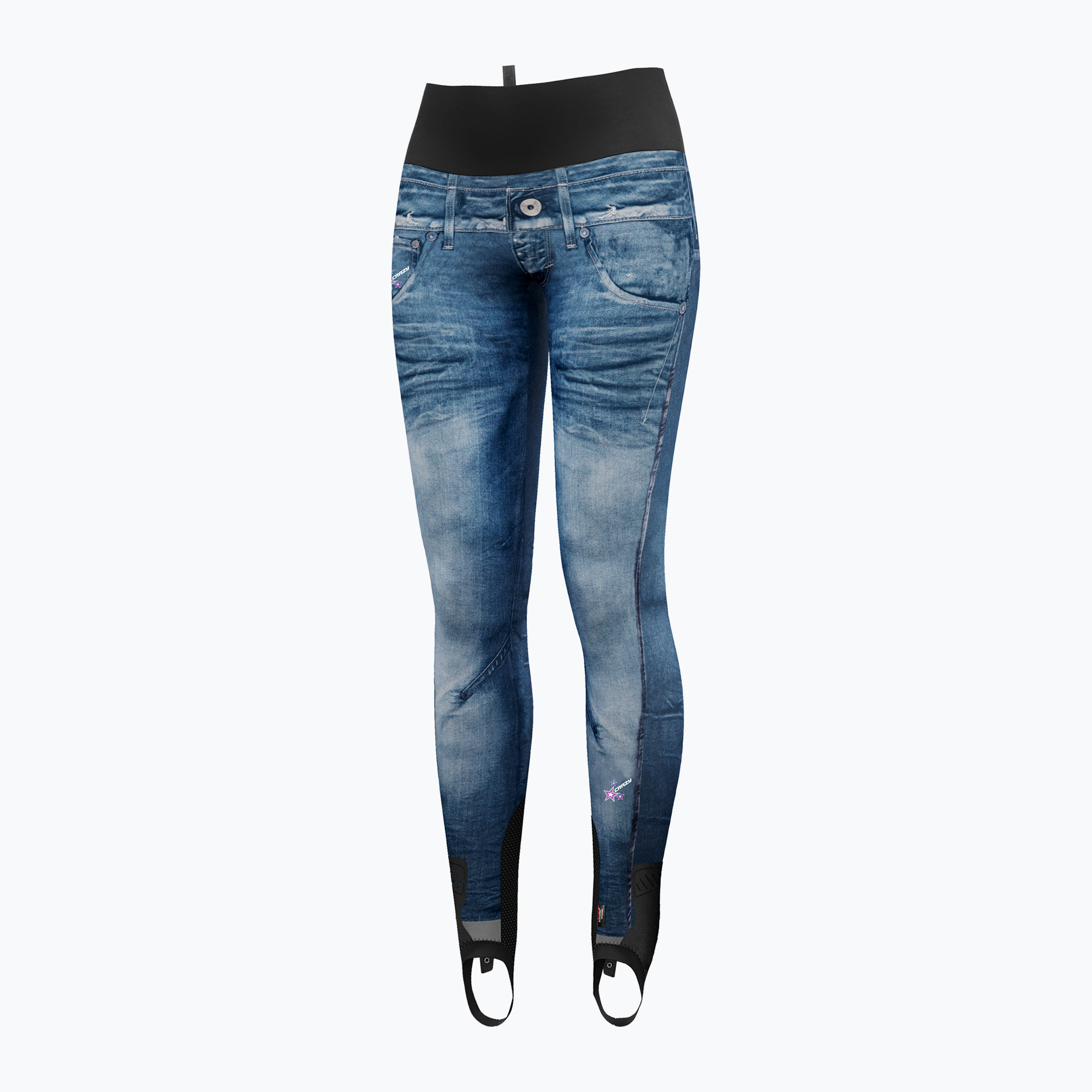 Dámske tepláky Crazy Falls Printed print light jeans (Falls Printed W24015102D)