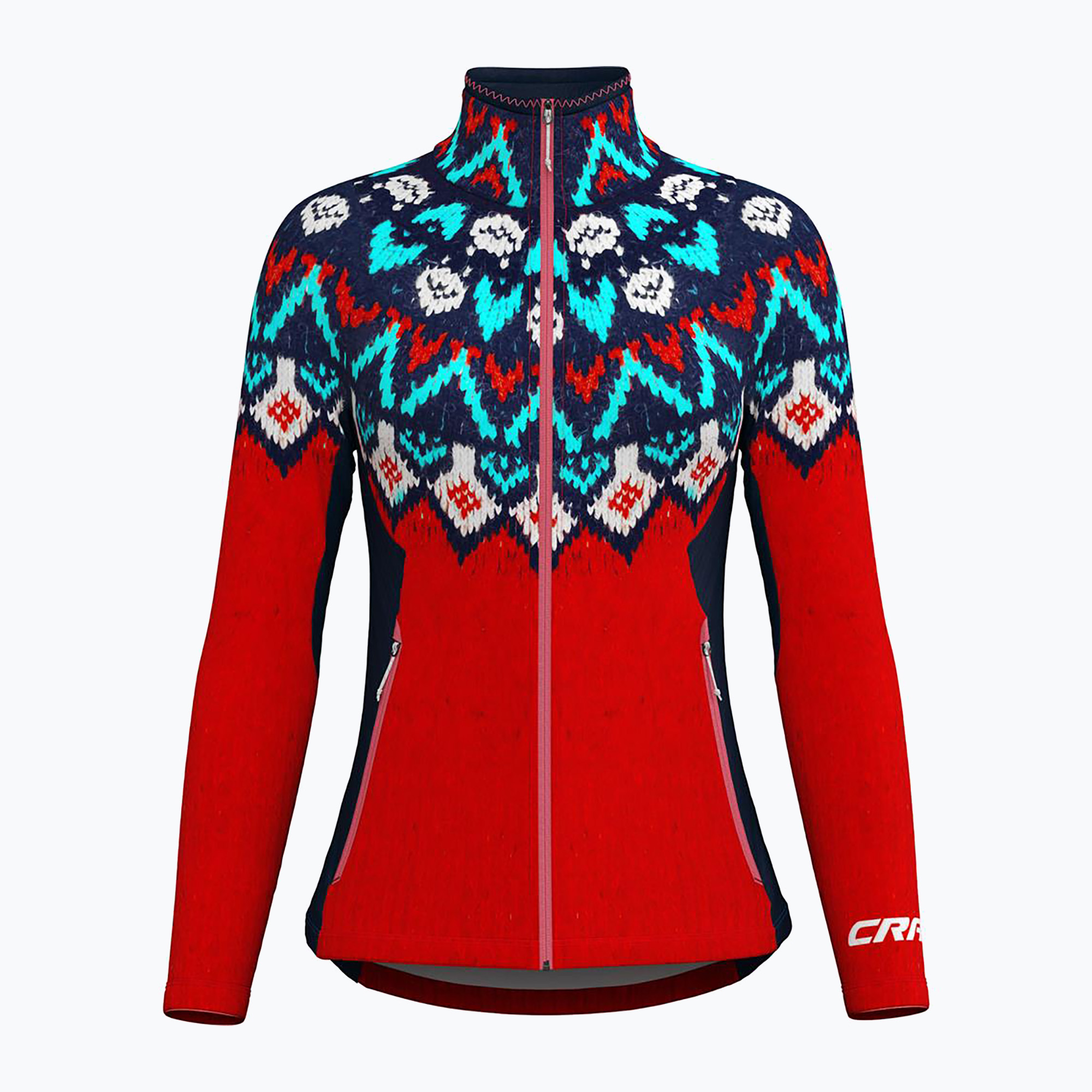 Bluza trekkingowa damska Crazy Wonder Magic norway red wool 