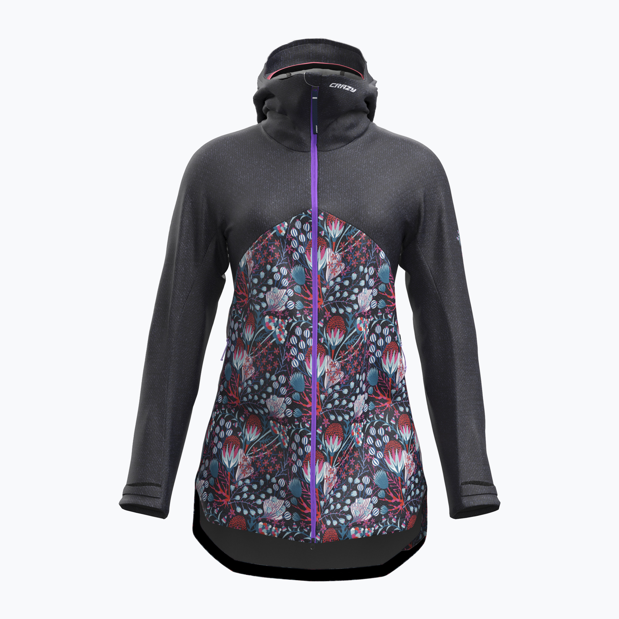 Kurtka przeciwdeszczowa damska Crazy Wonder Magic Shell print leila blue 