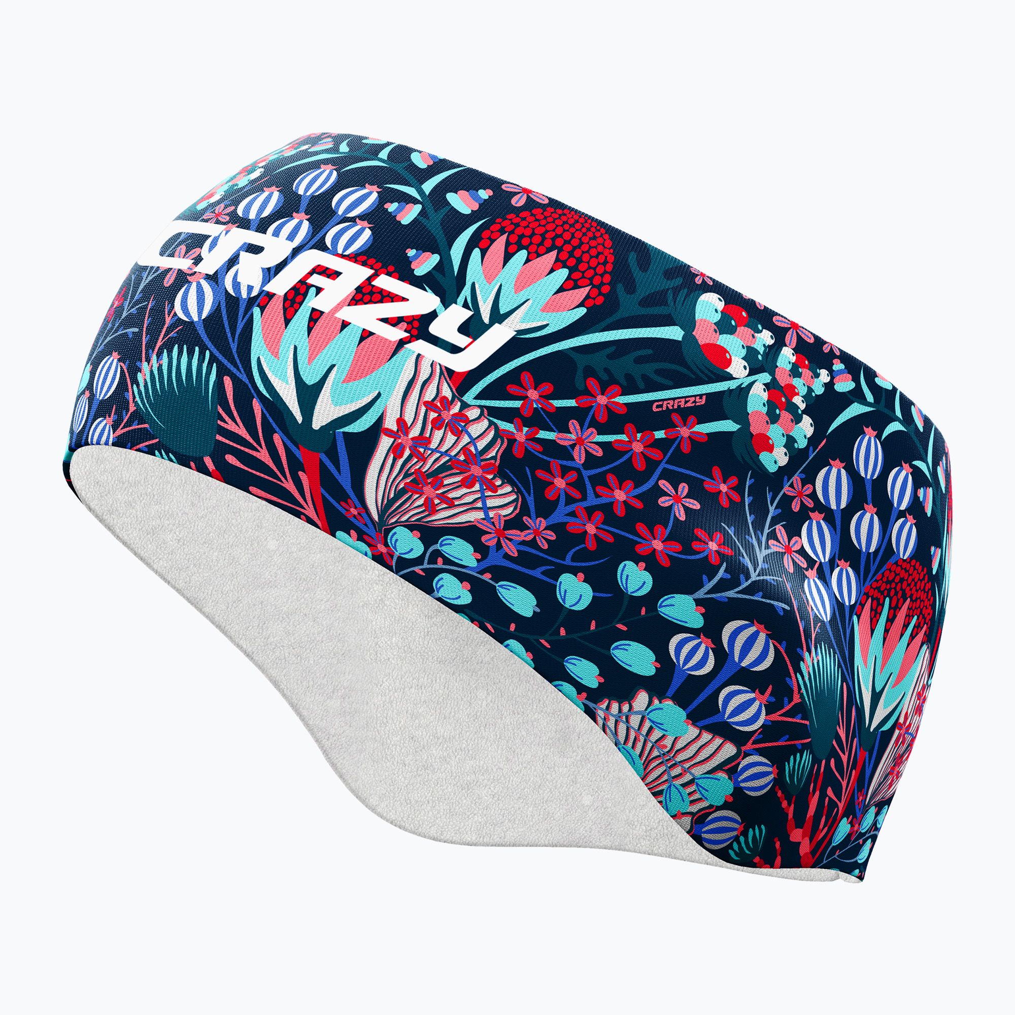 Opaska do biegania Crazy Fast Cut print leila blue 