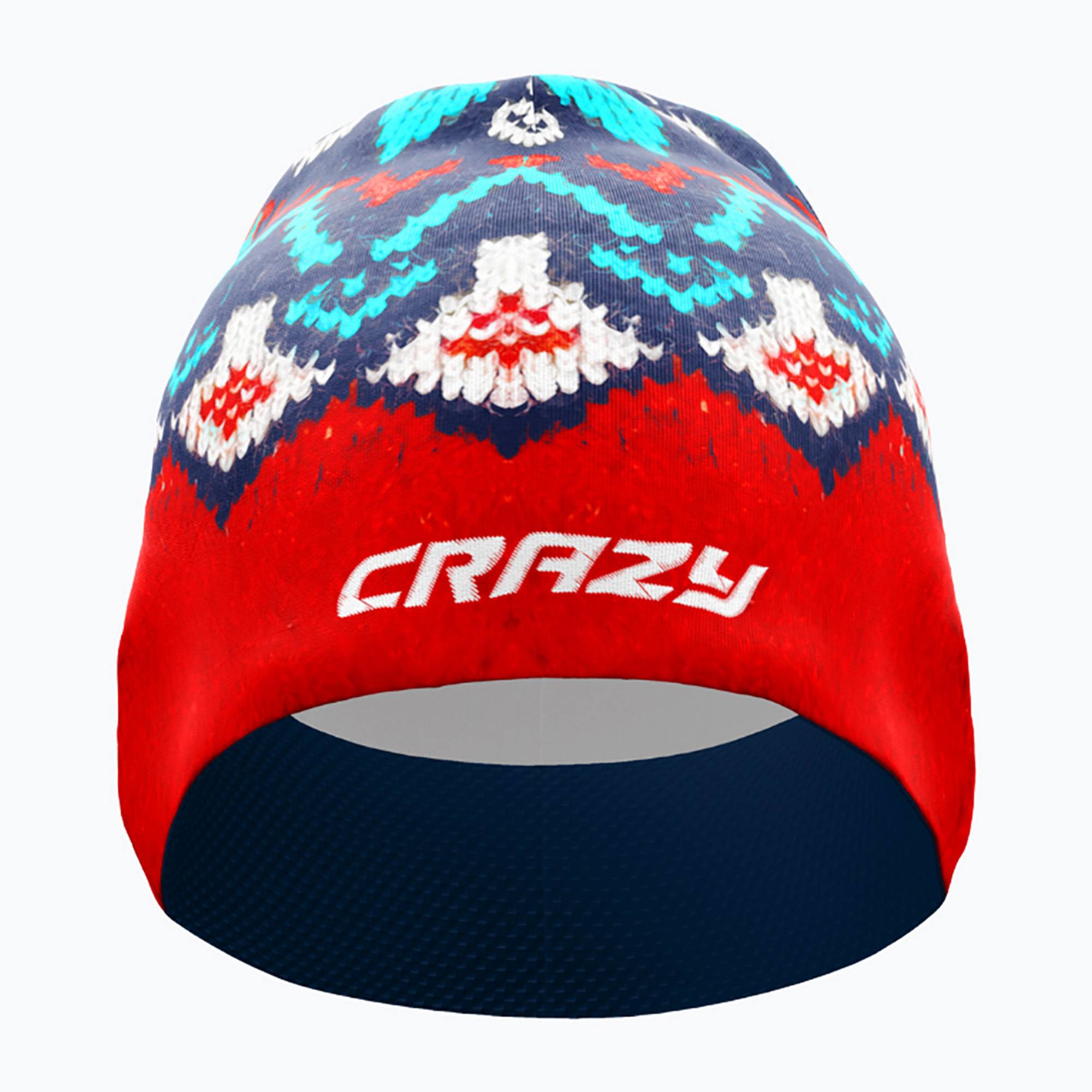 Czapka do biegania damska Crazy Spire norway red wool 