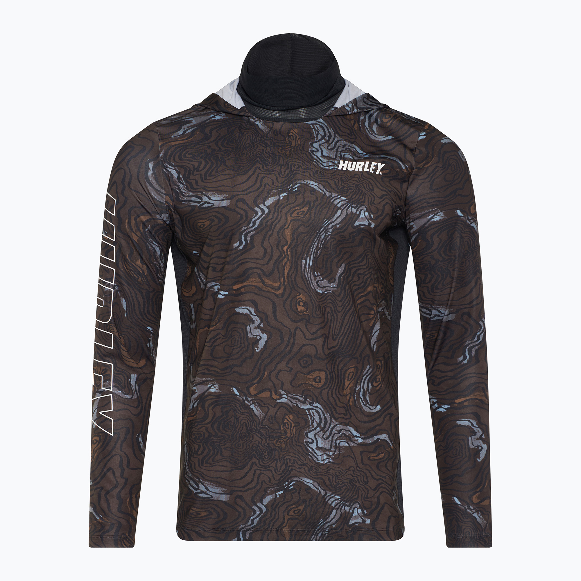 Longsleeve męski Hurley H2O-Dri Atticus Moab UPF Hood black 
