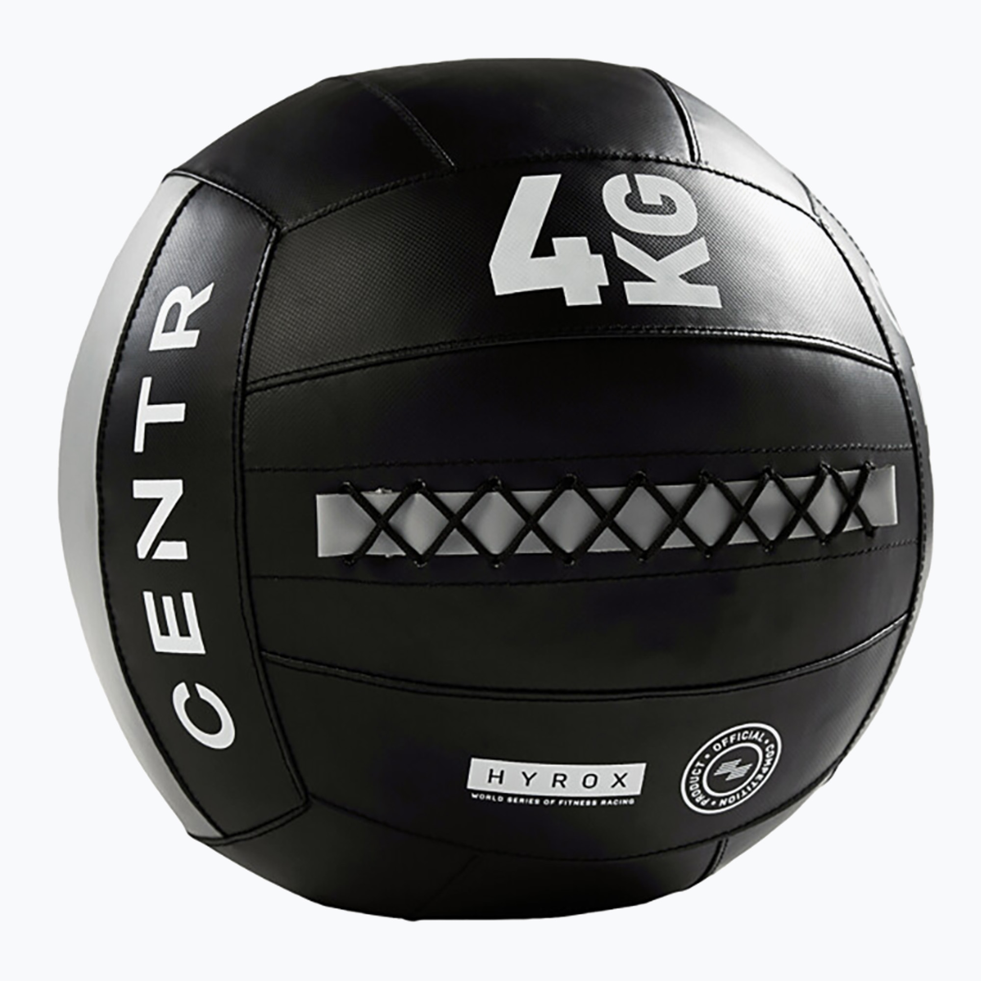 Медицинска топка CENTR Competition Wall Ball Centr x Hyrox 4 kg black