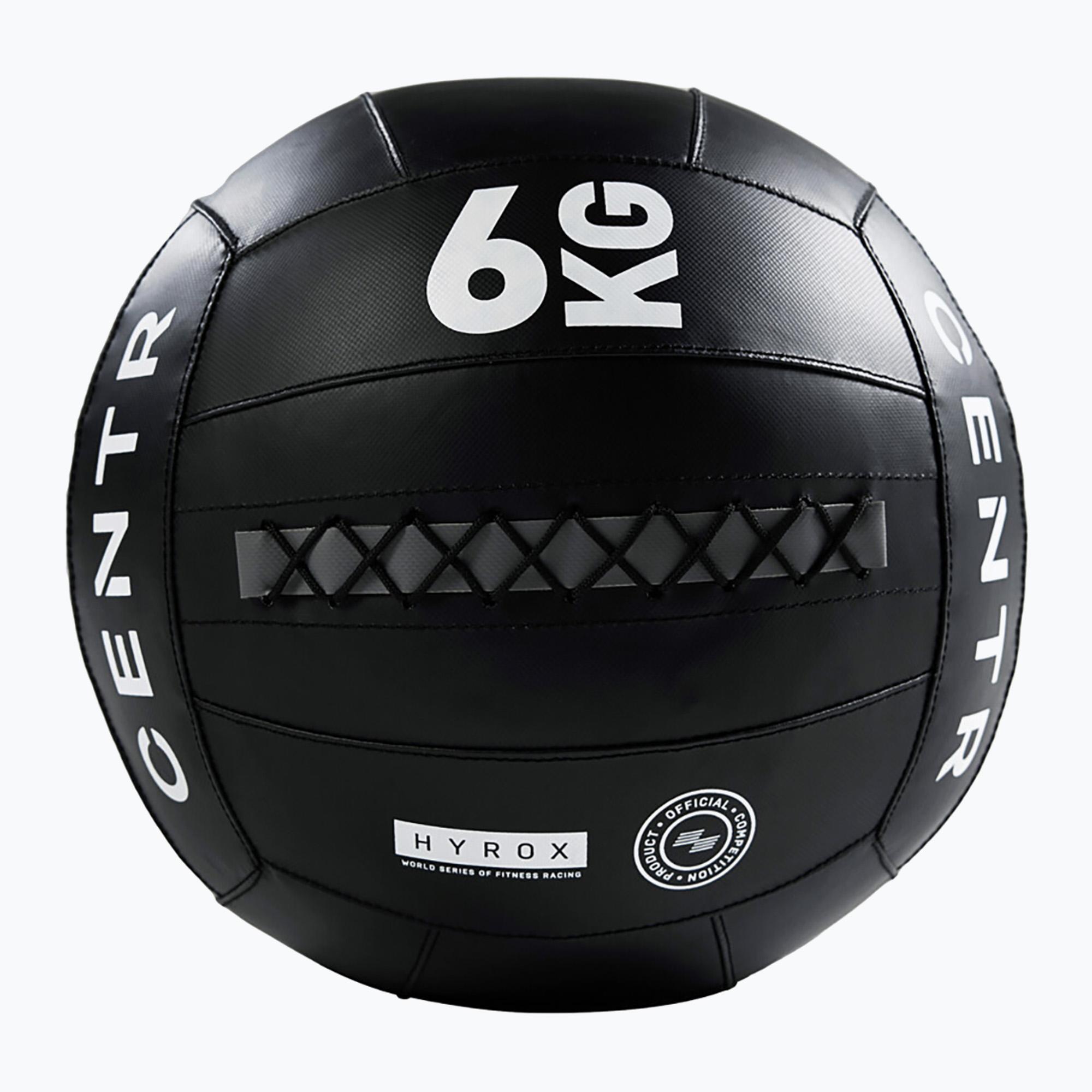 Медицинска топка CENTR Competition Wall Ball Centr x Hyrox 6 kg black