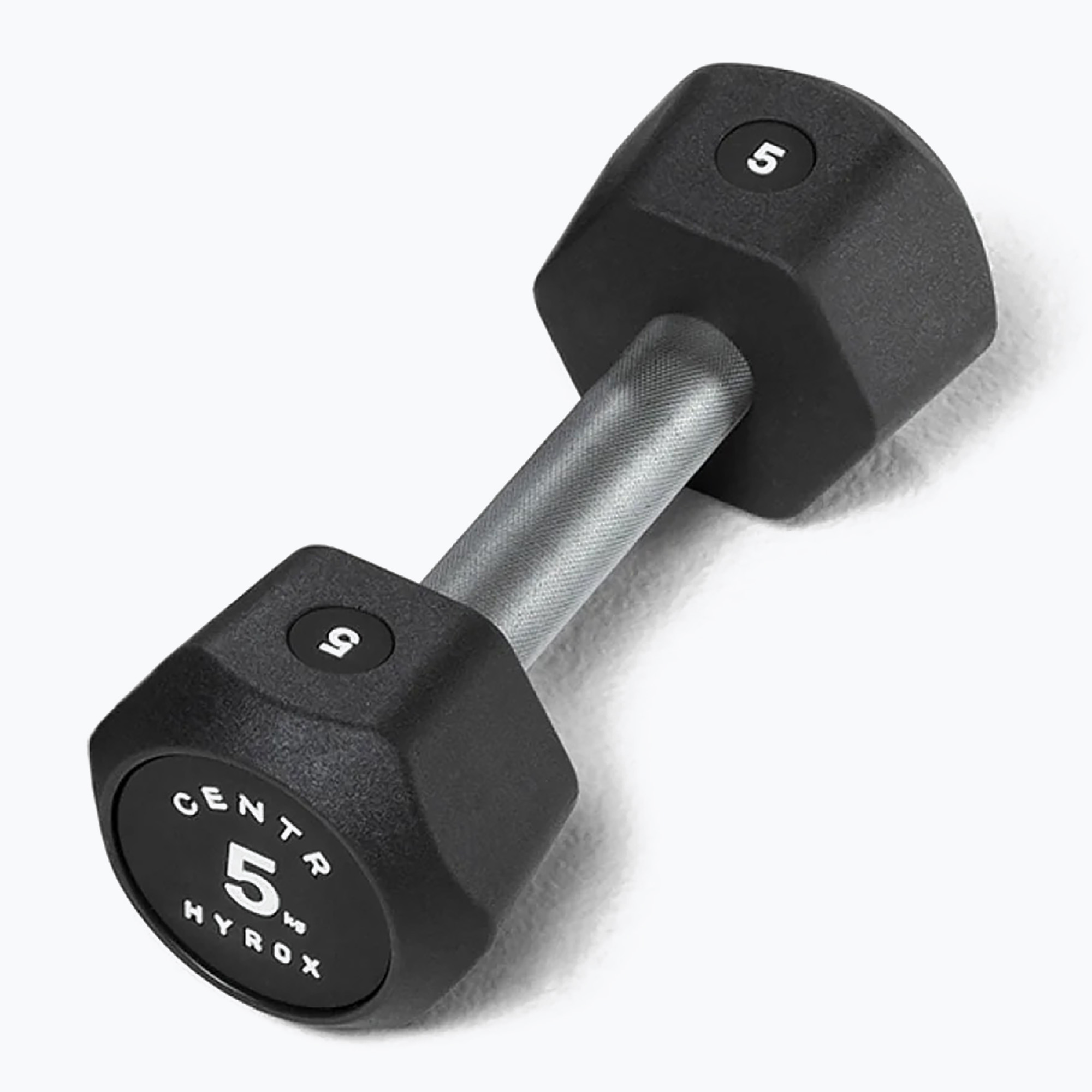 Дъмбел/Гира Centr Urethane Dumbbell Centr x Hyrox 5 kg black