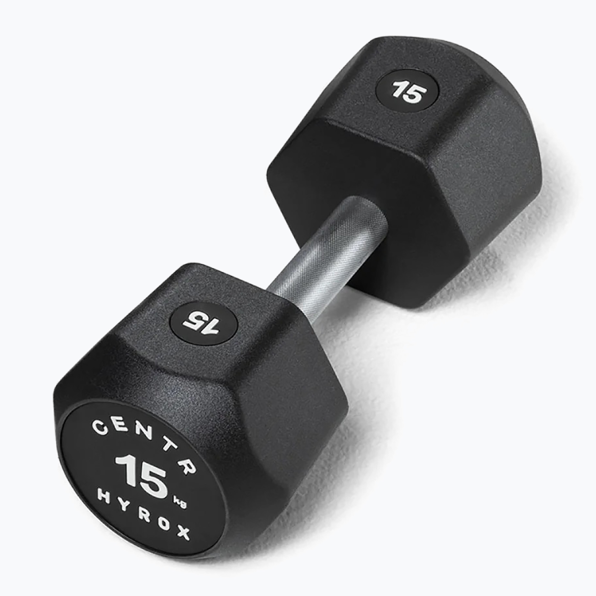Дъмбел/Гира Centr Urethane Dumbbell Centr x Hyrox 15 kg black