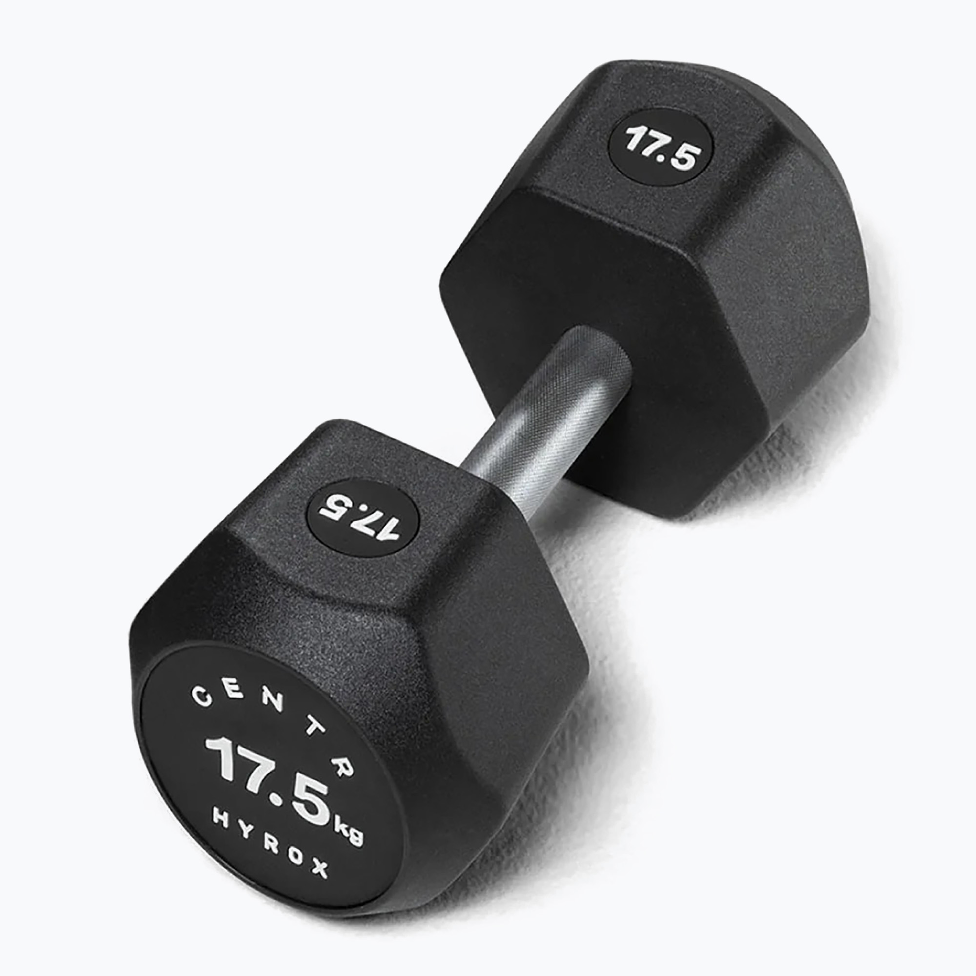 Činka Centr Urethane Dumbbell Centr x Hyrox 17,5 kg black