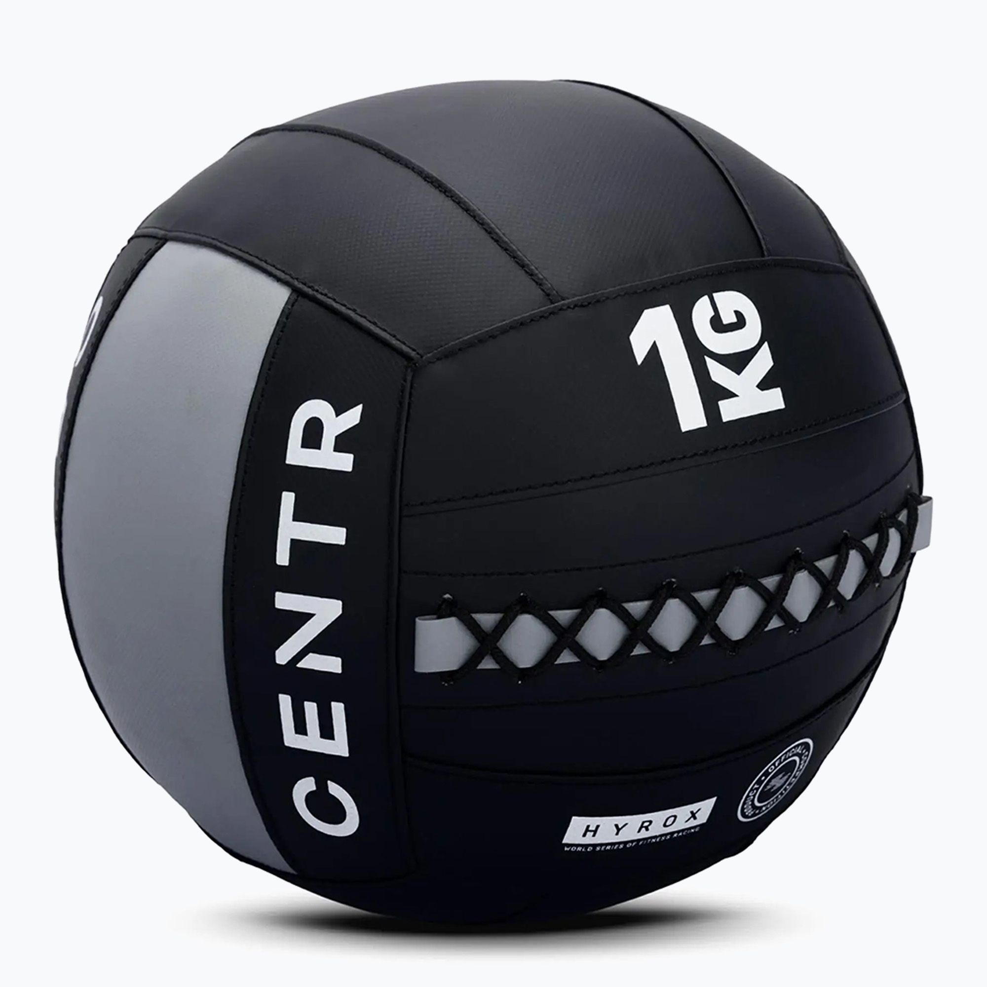 Медицинска топка CENTR Youngstars Competition Wall Ball Centr x Hyrox 1 kg black