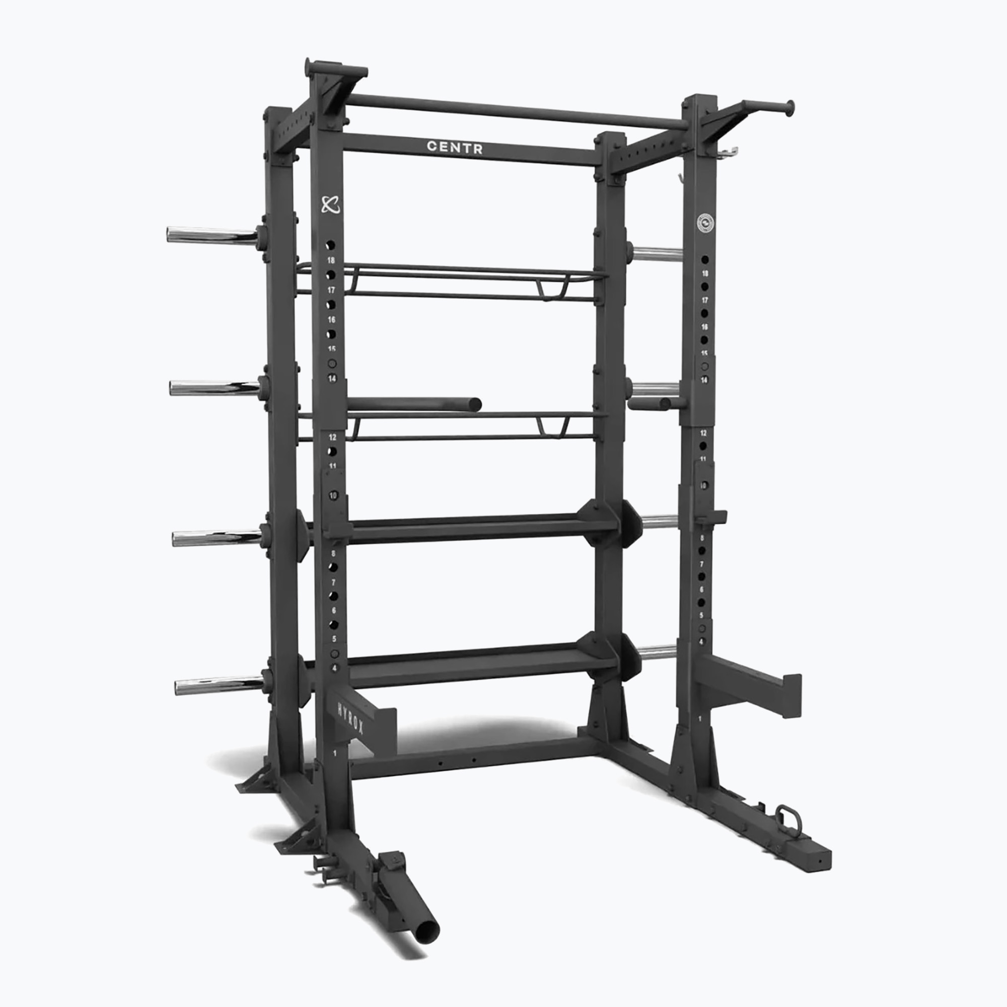 Тренировъчна клетка Centr Perform Series Half Rack Complete Package Centr x Hyrox black