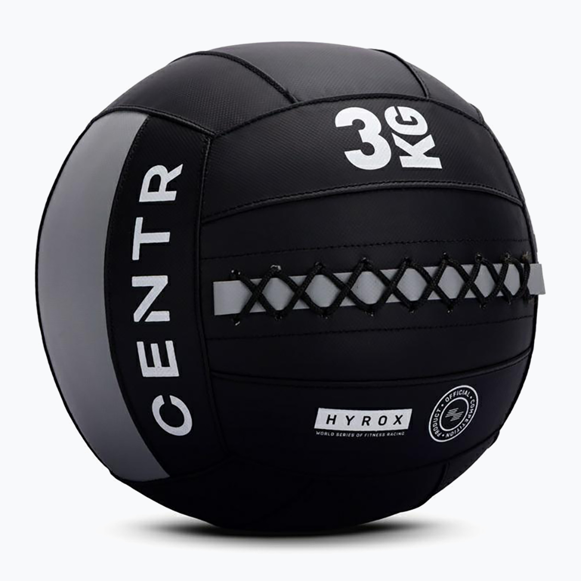 Медицинска топка CENTR Youngstars Competition Wall Ball Centr x Hyrox 3 kg black