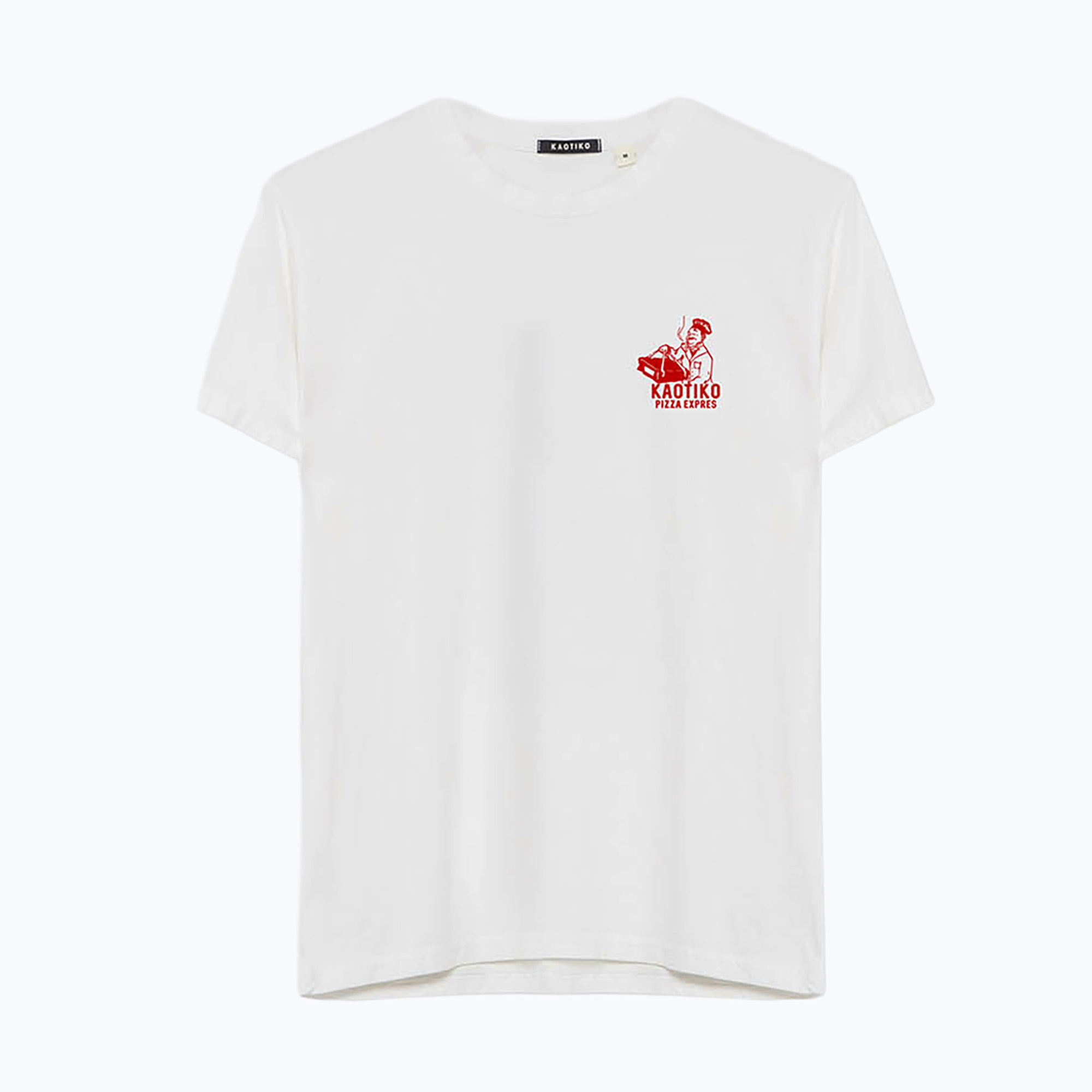 Koszulka męska Kaotiko Washed Bella Ciao white 