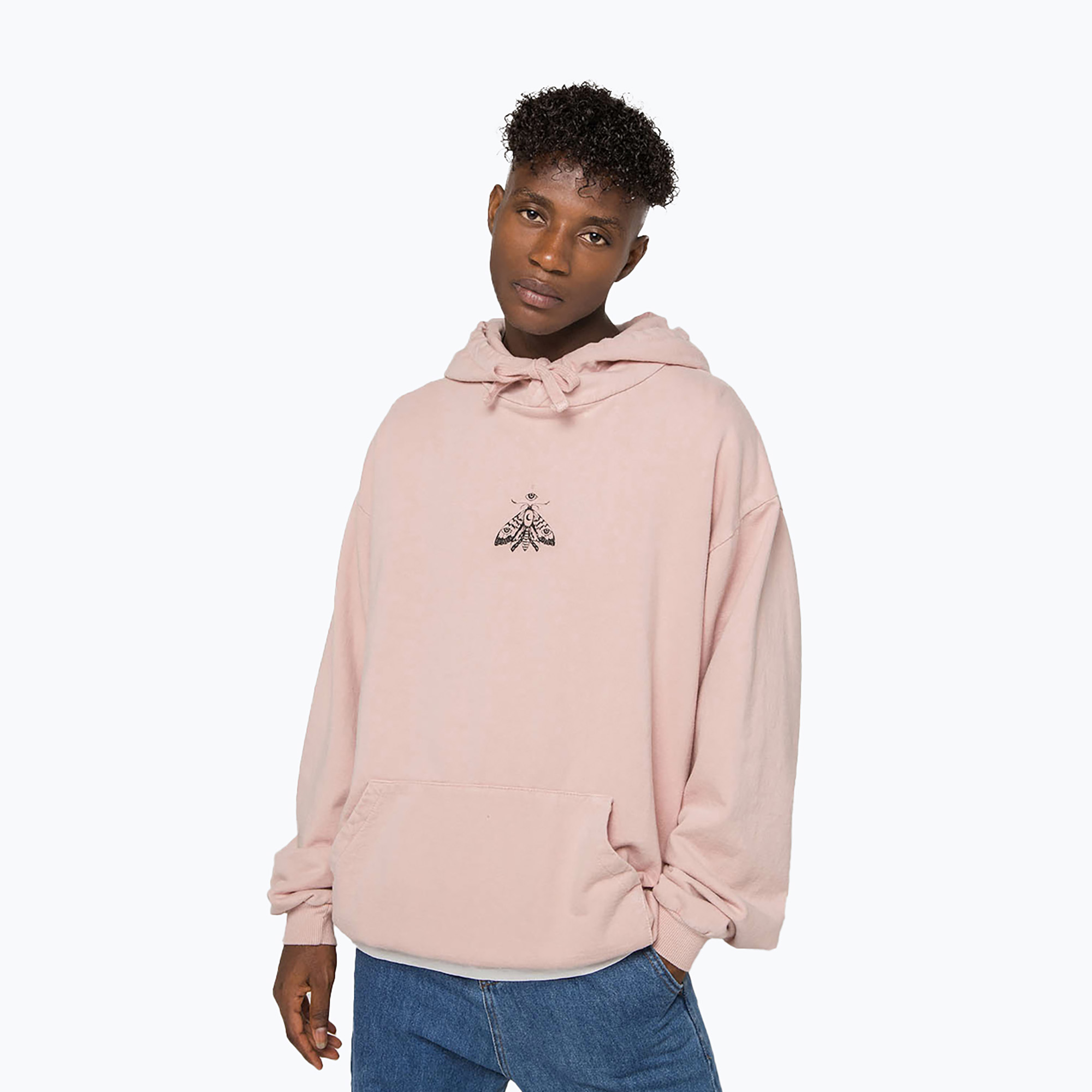 Bluza damska Kaotiko Washed Moth pale pink 