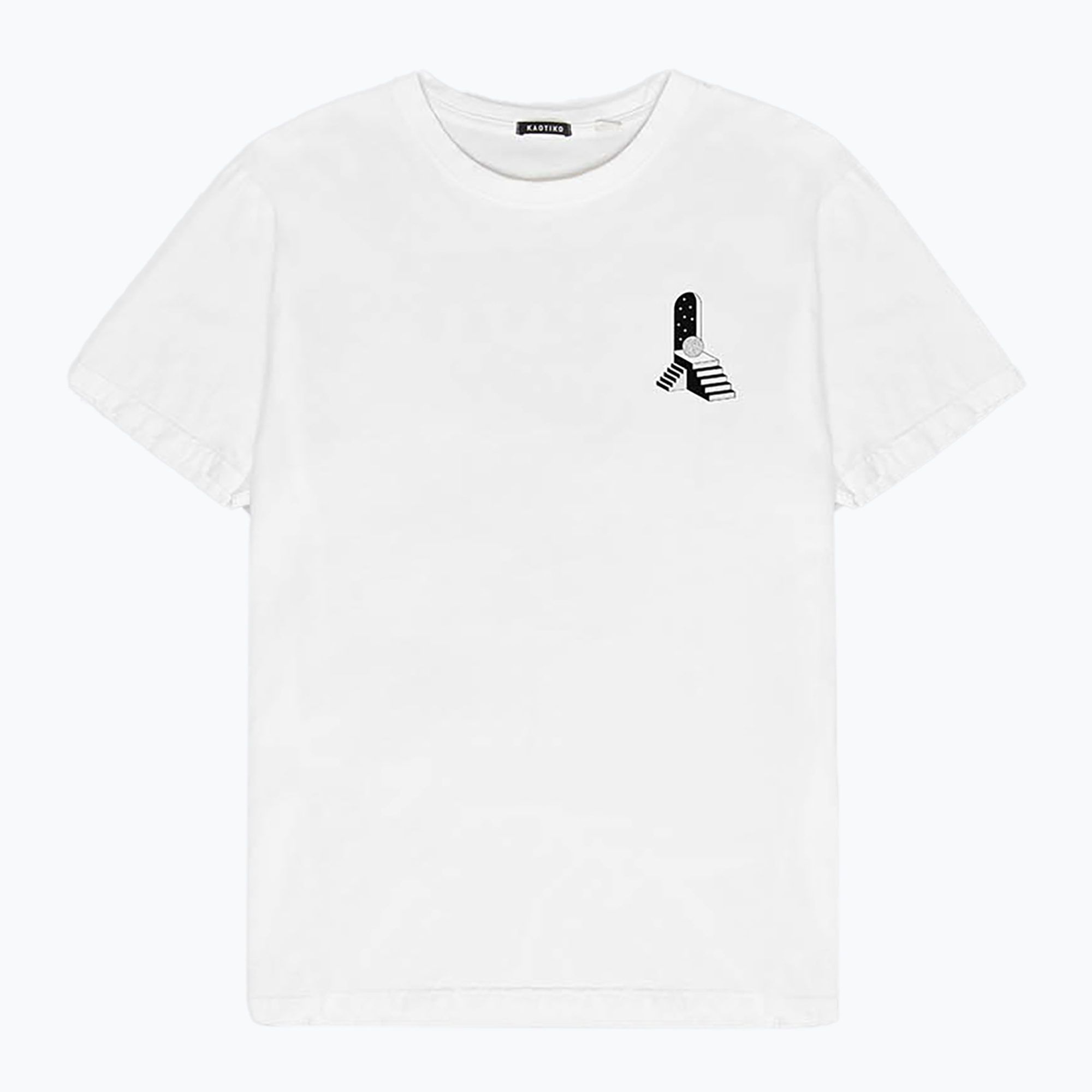 Koszulka męska Kaotiko Washed Dreamlike white 
