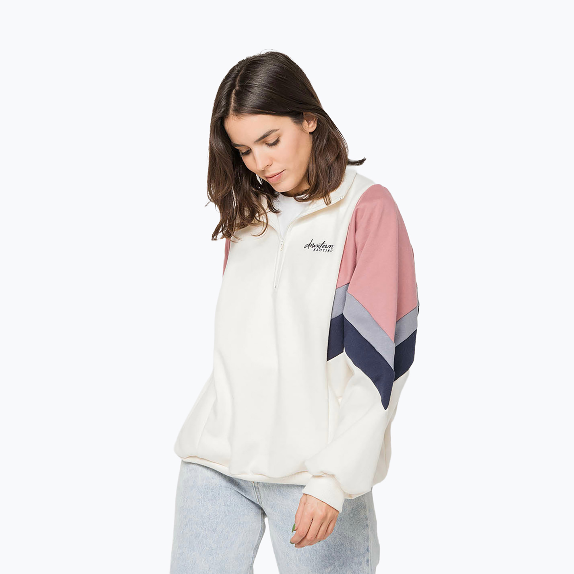 Bluza damska Kaotiko Nashville ivory/burg/navy/palid blue 
