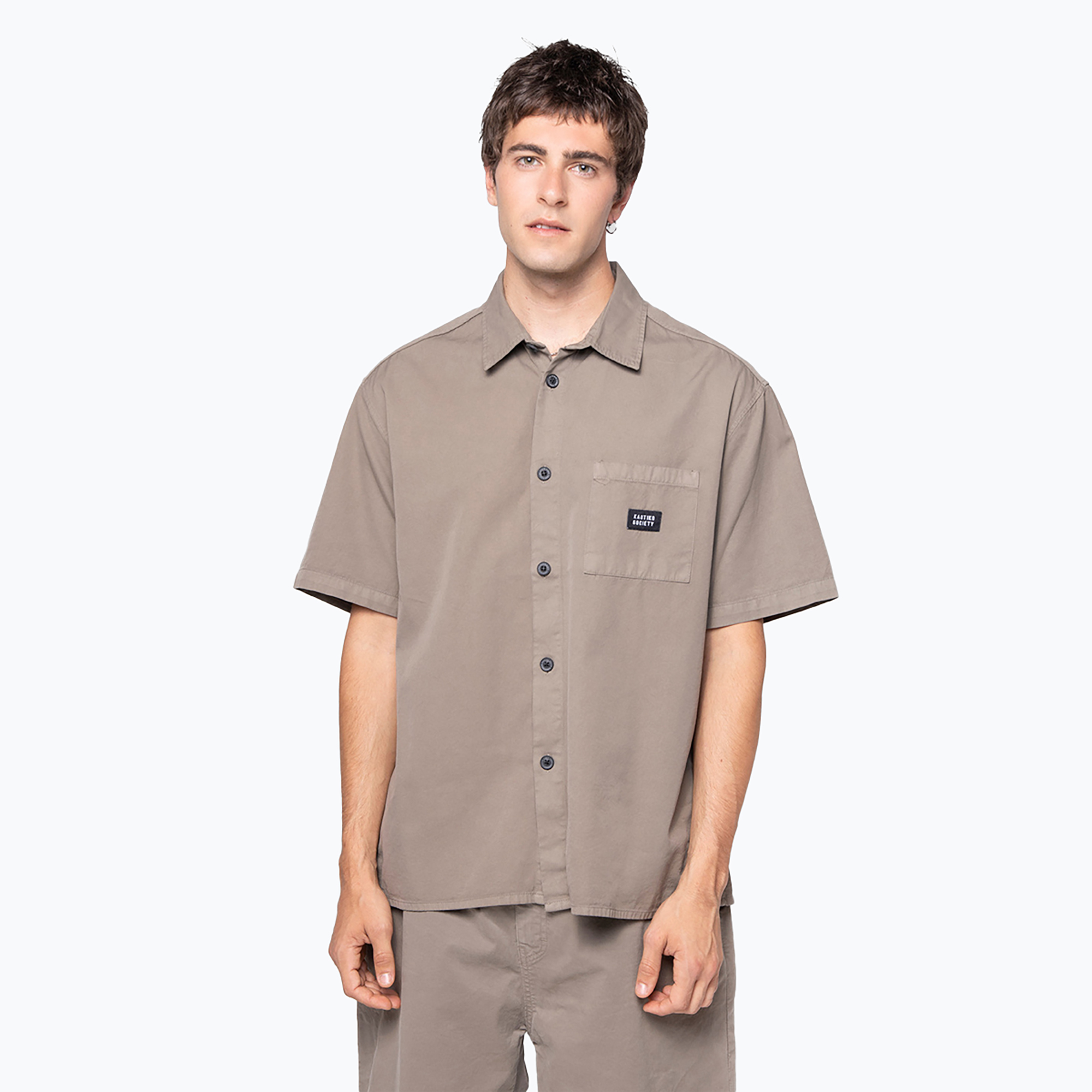Koszula męska Kaotiko Savannah beige 