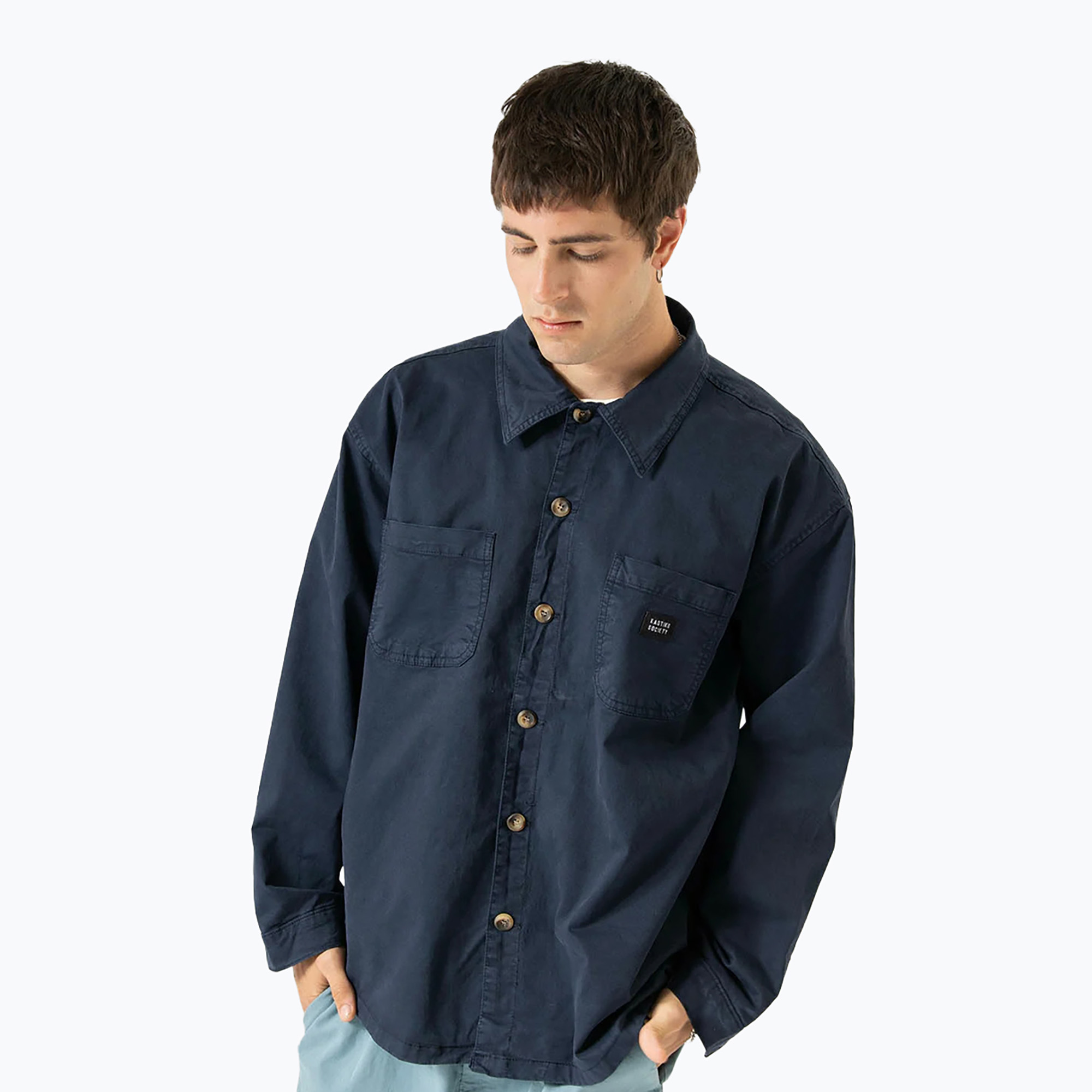 Koszula męska Kaotiko Columbia navy 