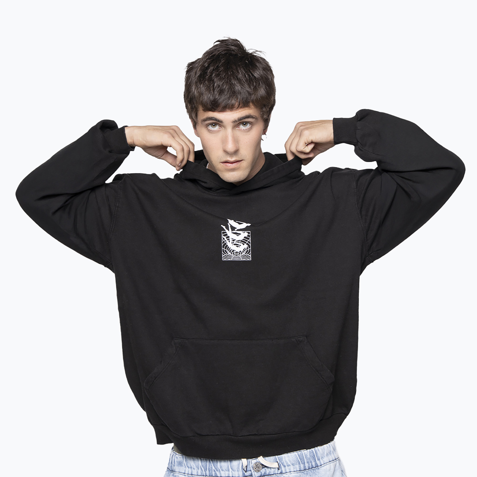 Bluza męska Kaotiko Washed Cosmic Order black 