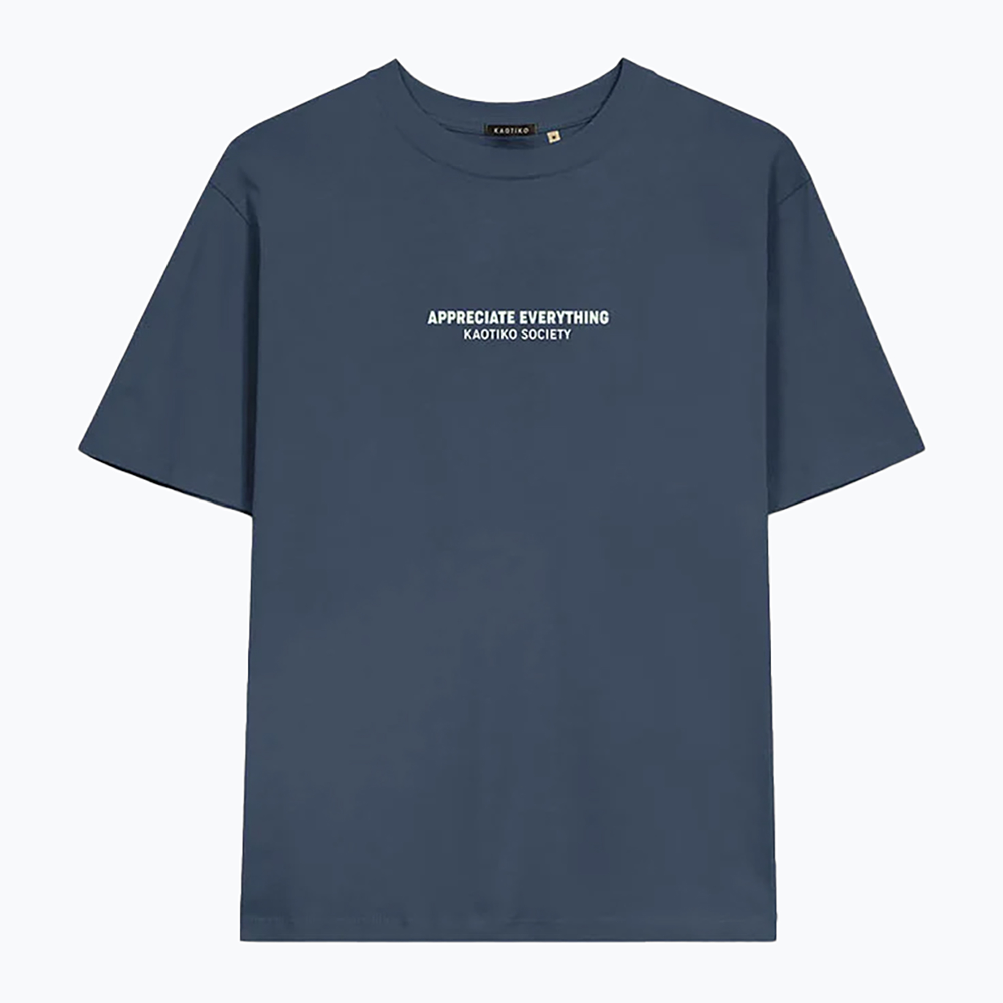 Koszulka męska Kaotiko Washed Expect Nothing navy 