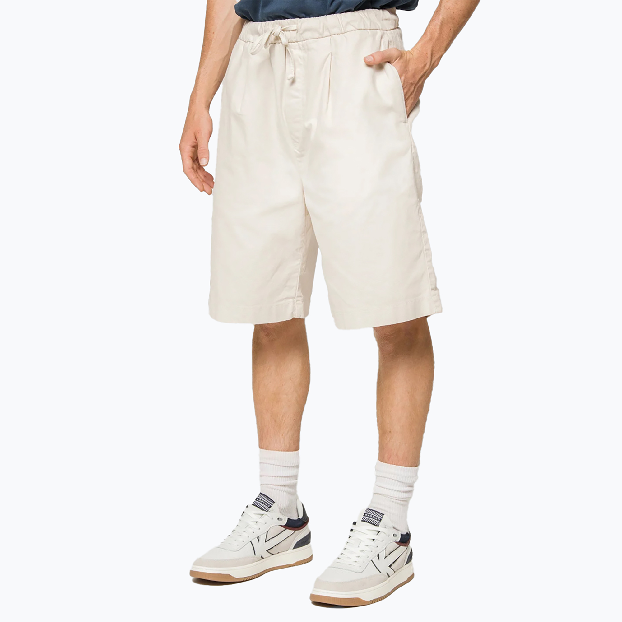 Spodenki męskie Kaotiko Relaxed Canvas Pinzas ivory 