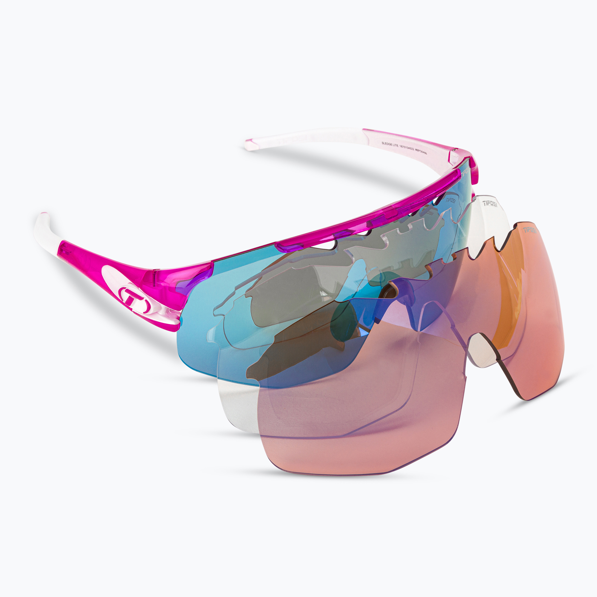 Occhiali da sole Tifosi Sledge Lite crystal pink/clarion blue/ac red/clear (Sledge Lite 1670104522)