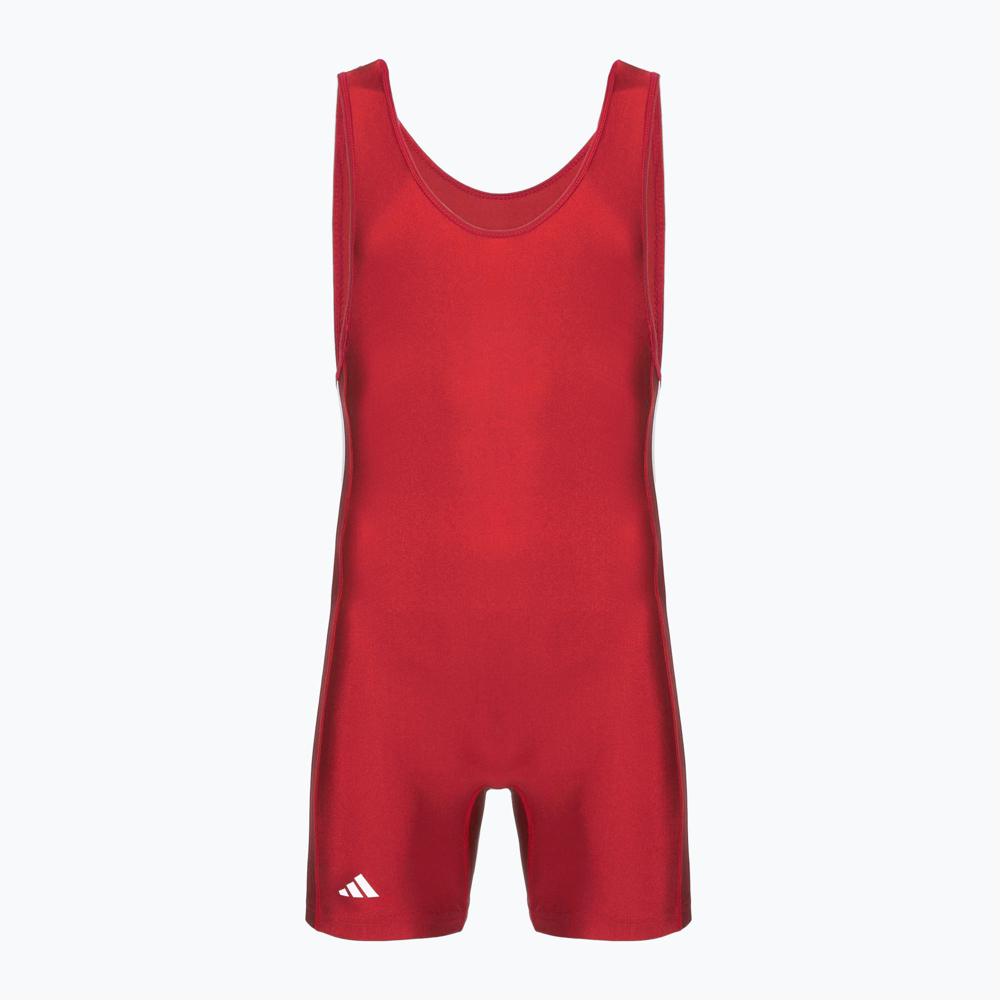 Kombinezon męski adidas 3 Stripe Singlet red/white